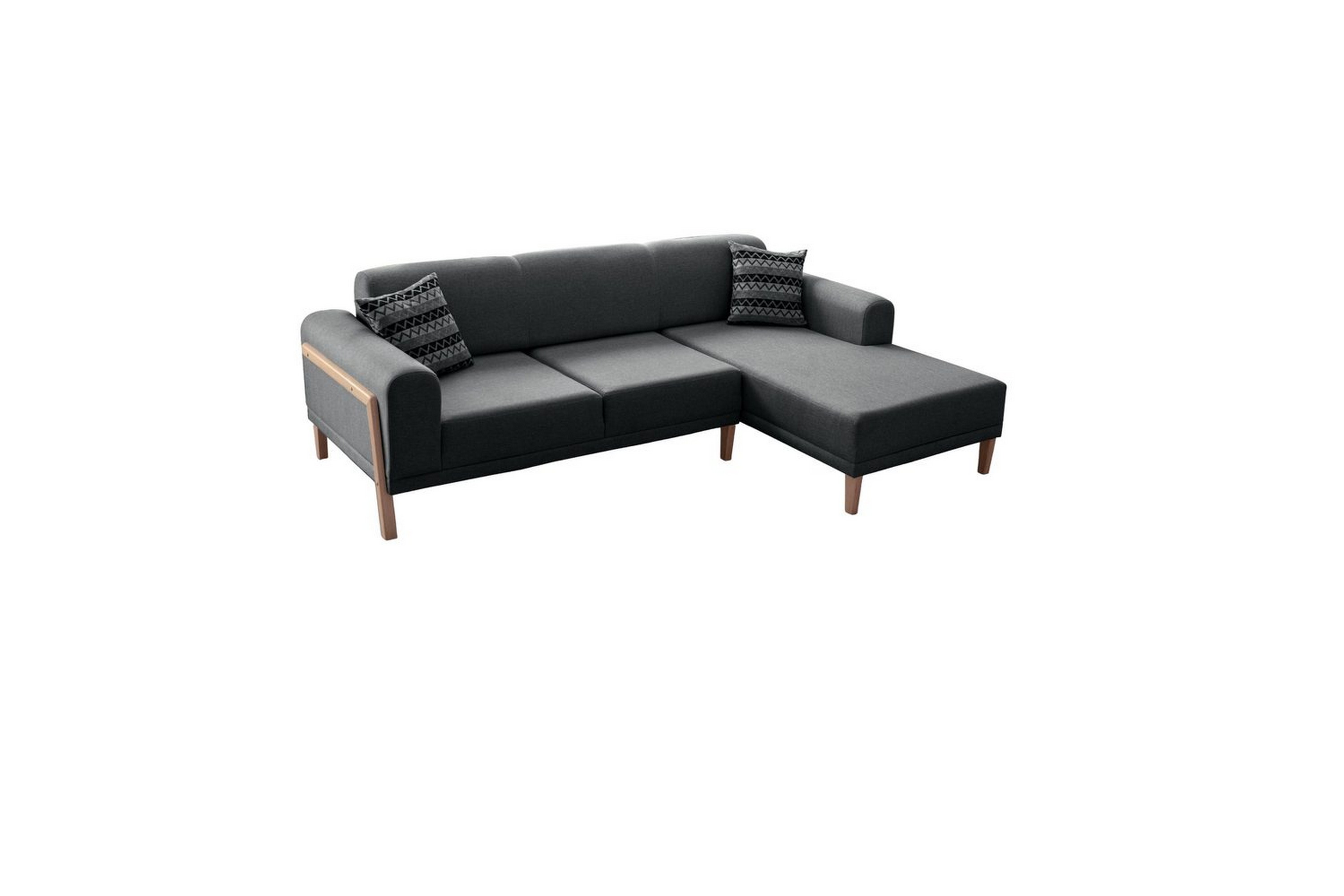 latrona soffa med divan 3-sits - antracit
