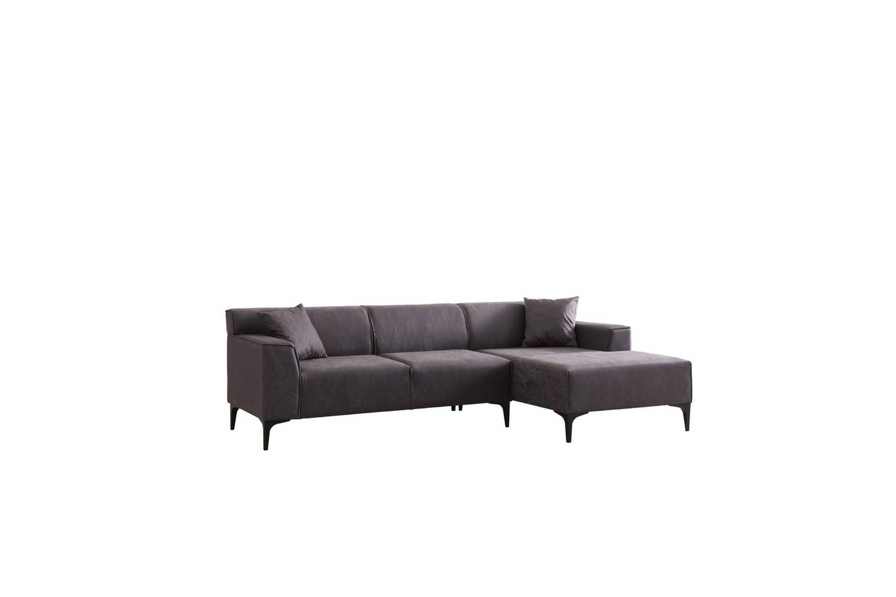 malpani soffa med divan 3-sits - antracit