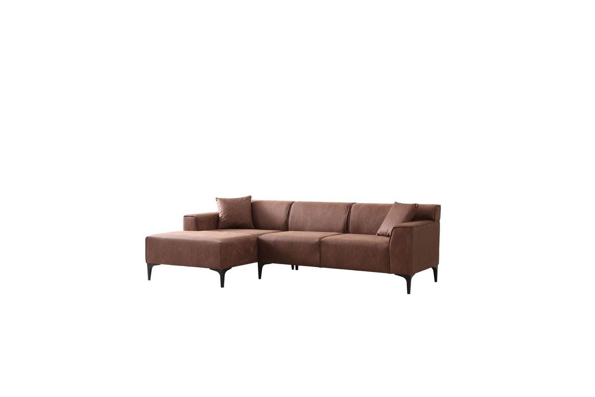 Malpani Soffa med Divan 4-sits - Cognac