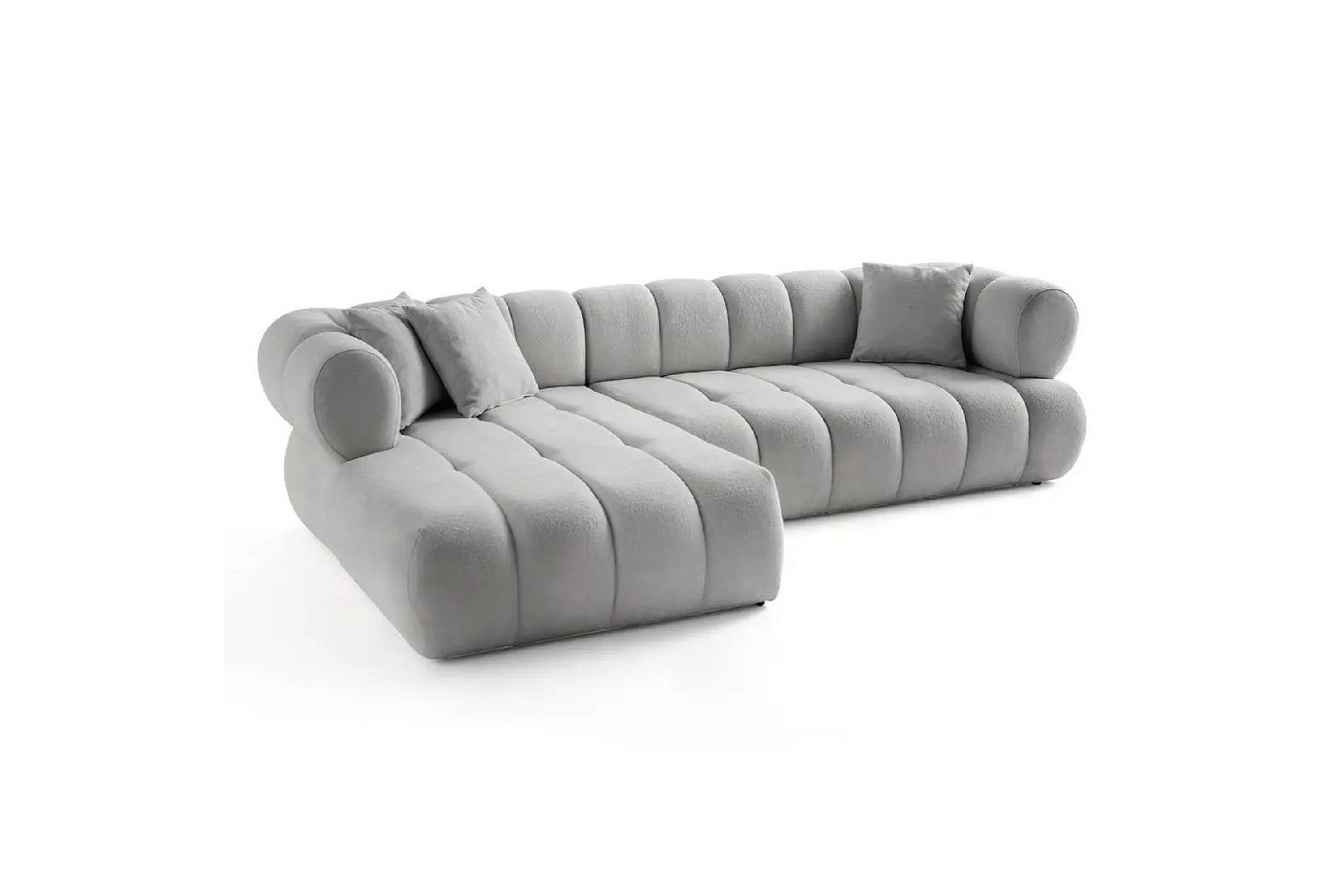 mississauga soffa med divan 3-sits - grå