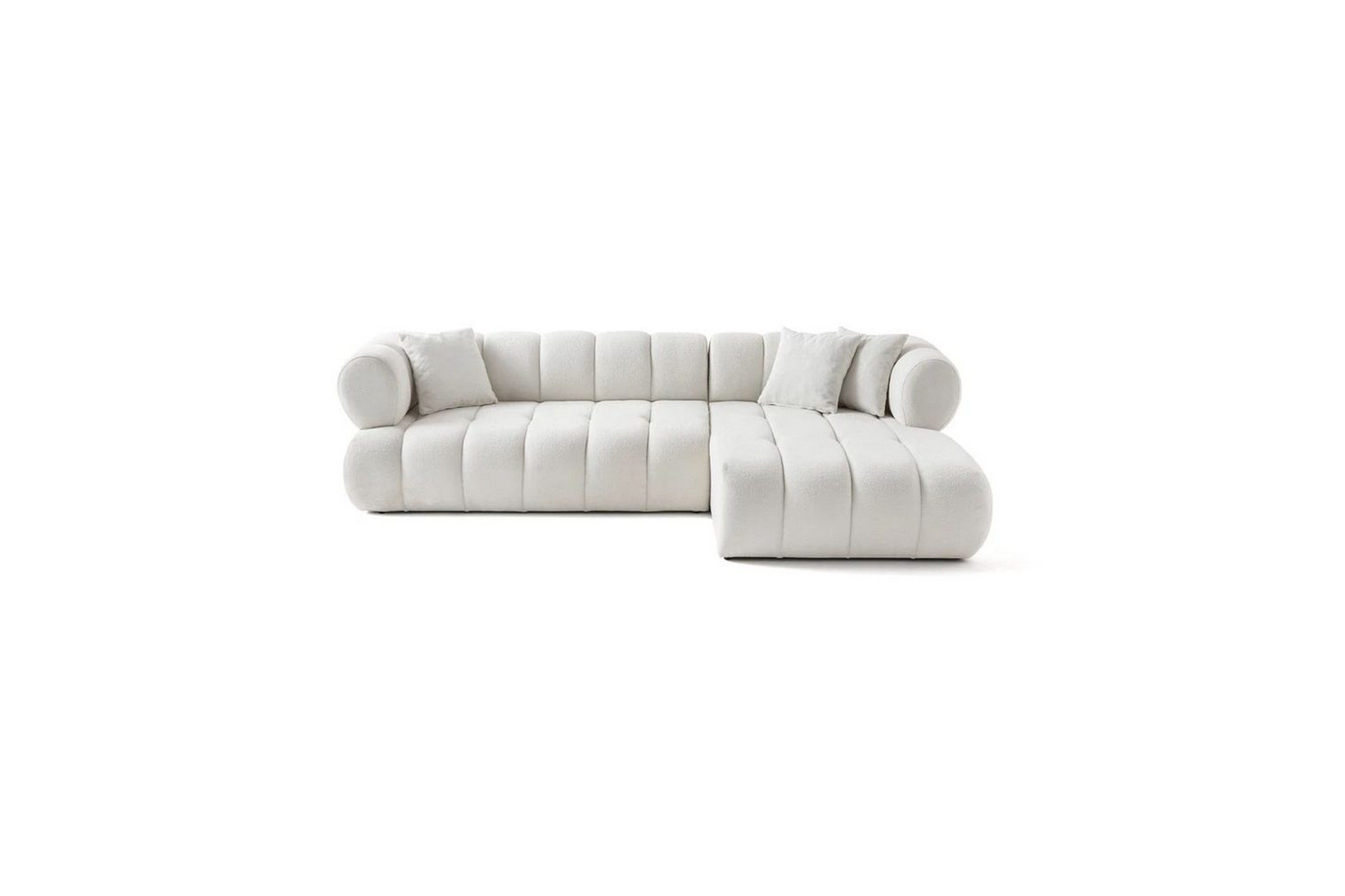 mississauga soffa med divan 3-sits - vit
