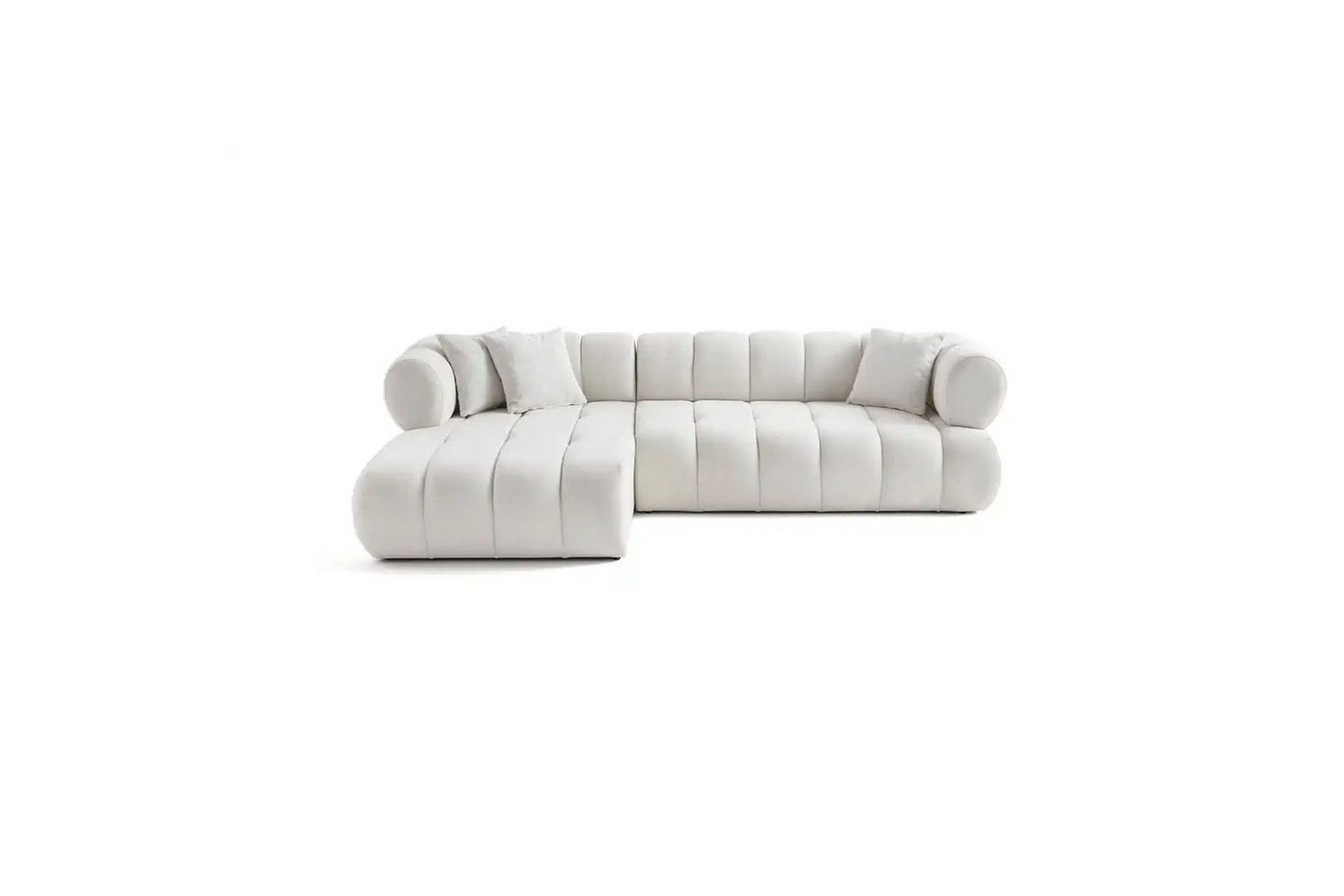 mississauga soffa med divan 3-sits - vit