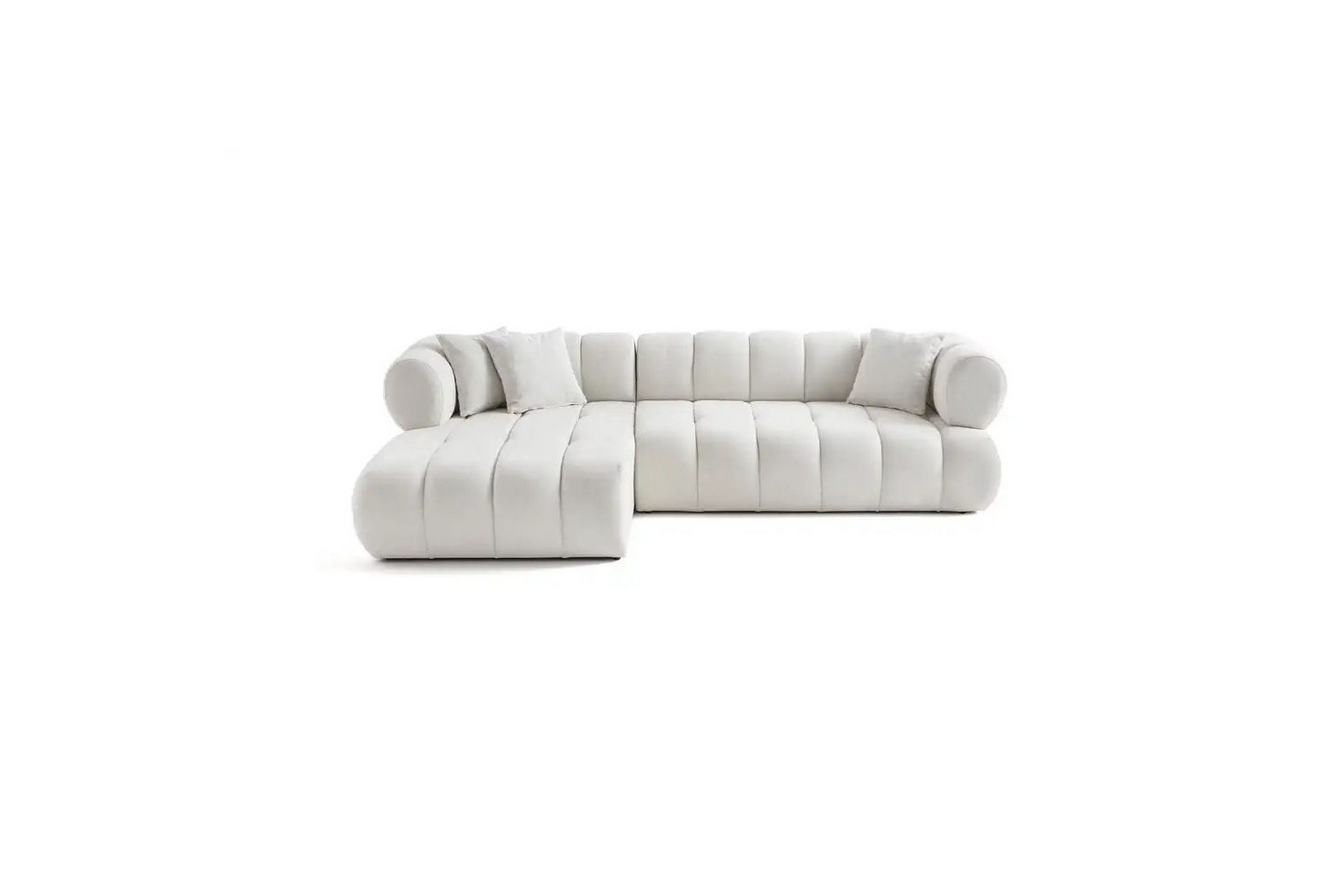 mississauga soffa med divan 3-sits - vit
