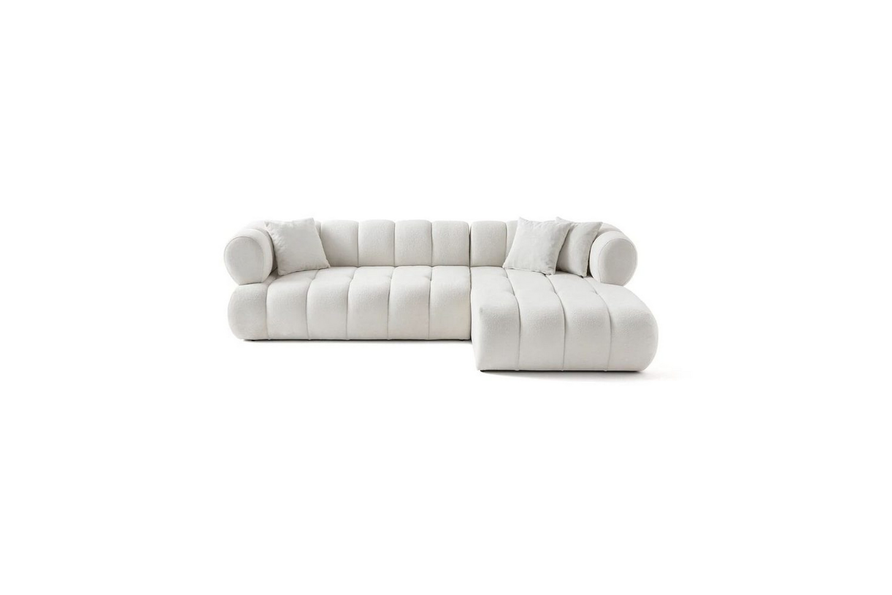 mississauga soffa med divan 3-sits - vit