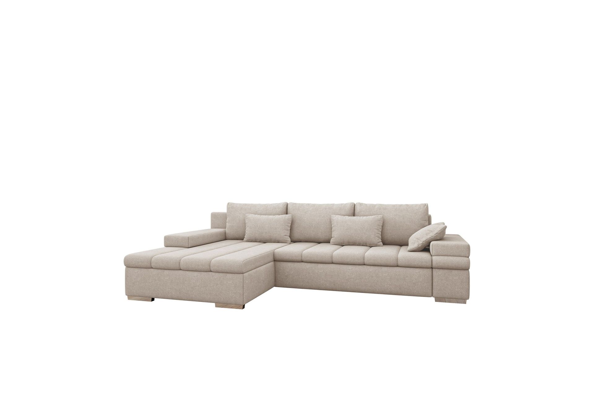 Naoma Soffa med Divan 3-sits - Beige