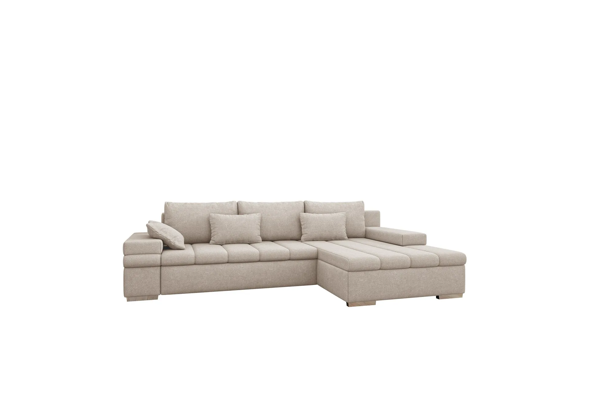 Naoma Soffa med Divan 3-sits - Beige