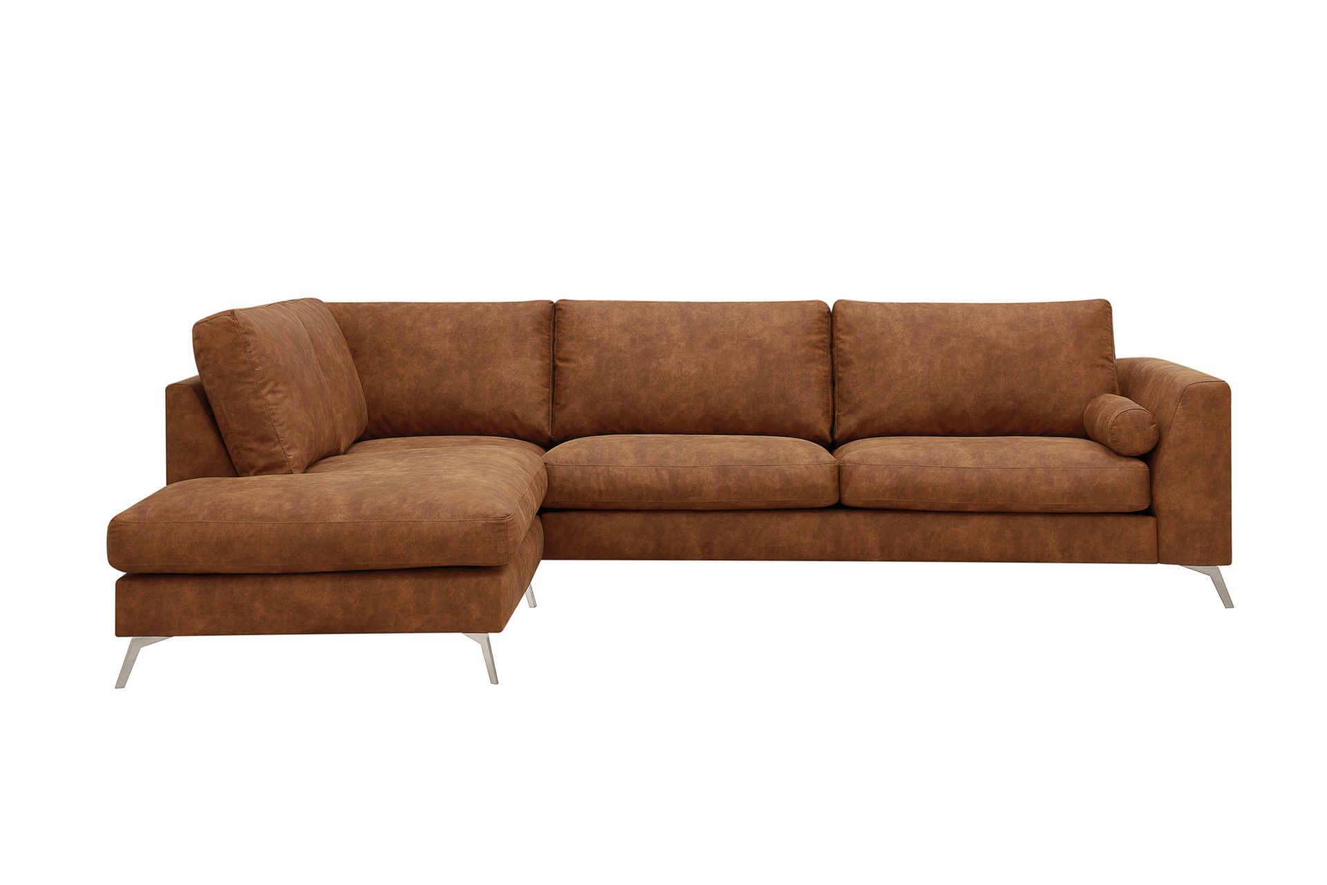 Ocean Lyx 4-sits Soffa med Sch&auml;slong V&auml;nster - Brun