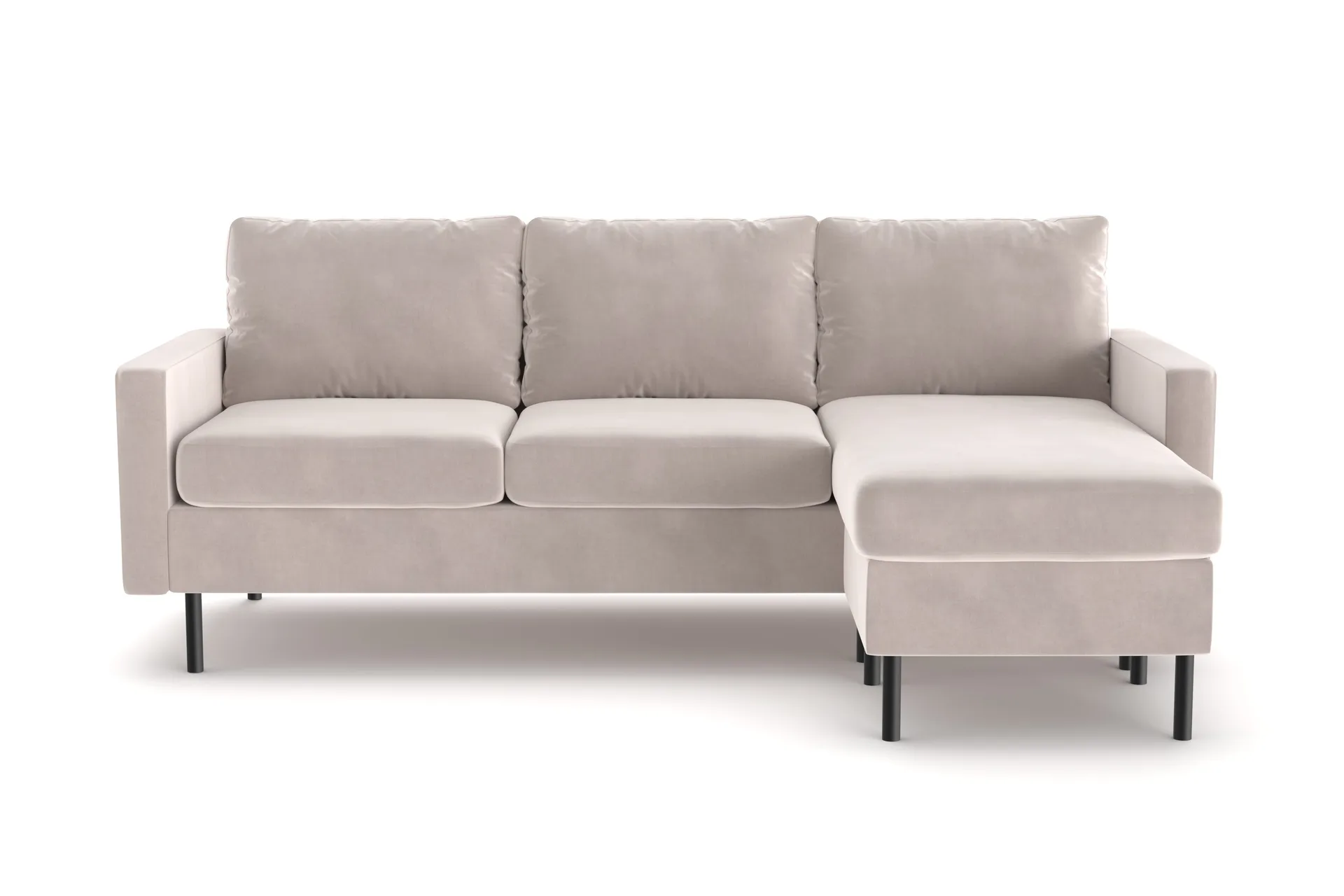 Peppe 3-sits V&auml;ndbar L-formad Divansoffa i Manchester - Beige