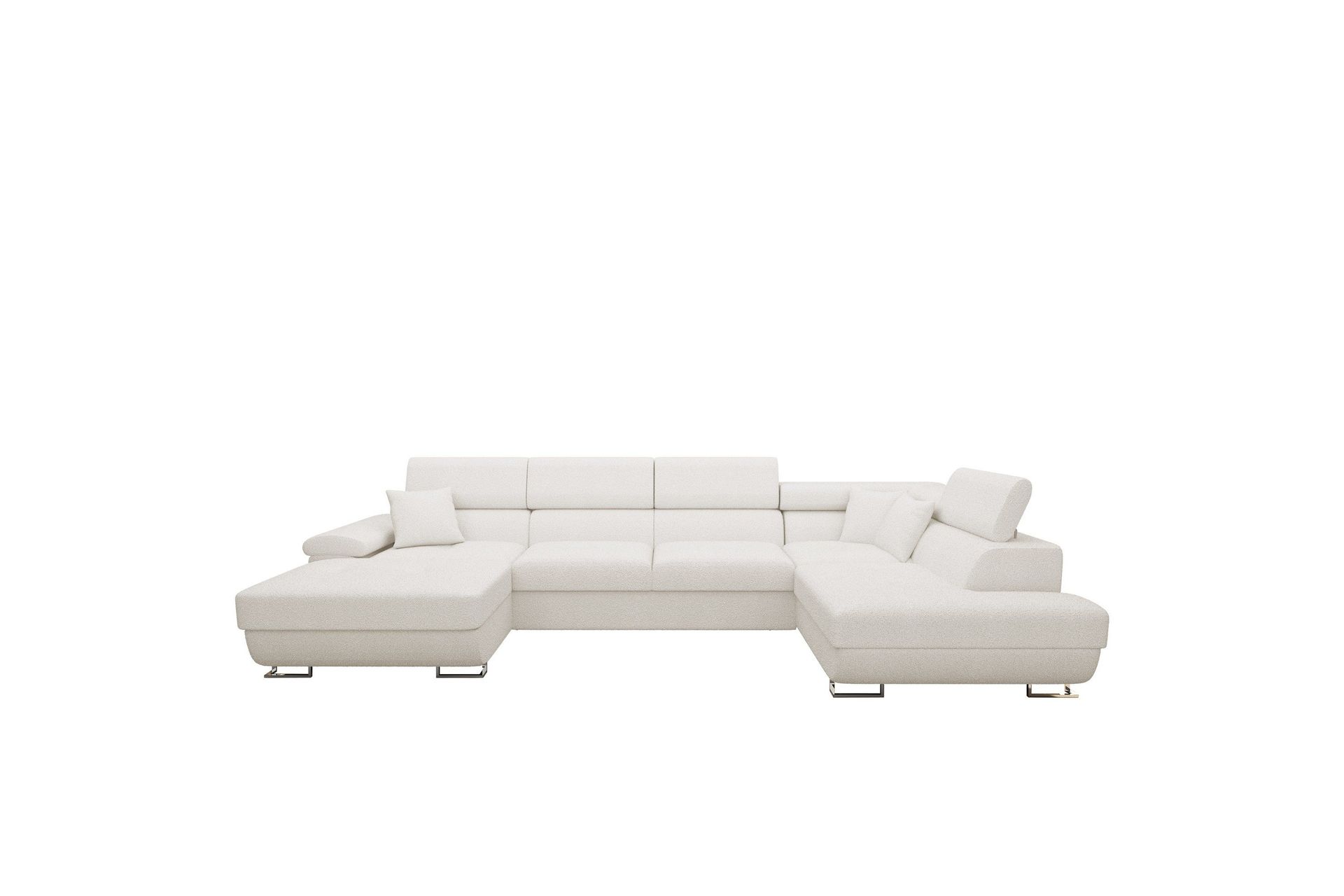 Reginia Soffa med Divan och Sch&auml;slong 4-sits - Vit
