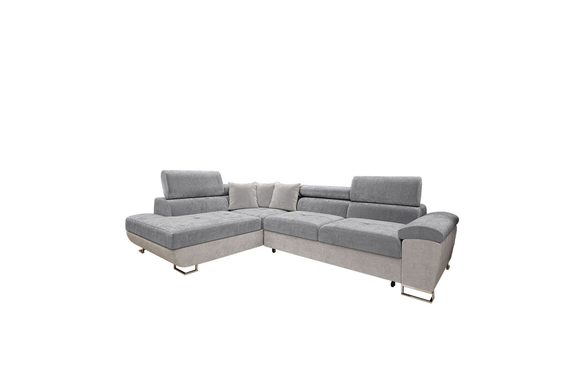 Reginia Soffa med Sch&auml;slong 3-sits - Ljusgr&aring;/Gr&aring;