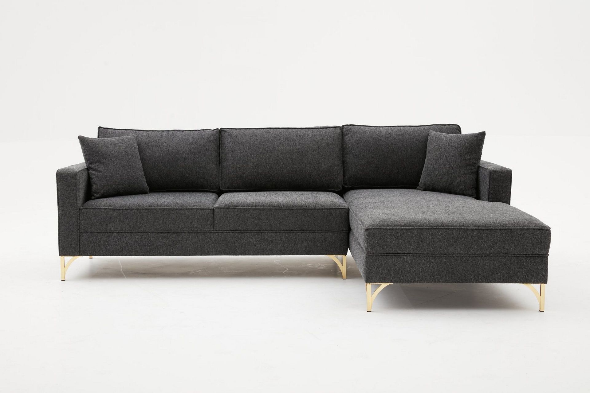 retzow soffa m. divan 4-sits - antracit