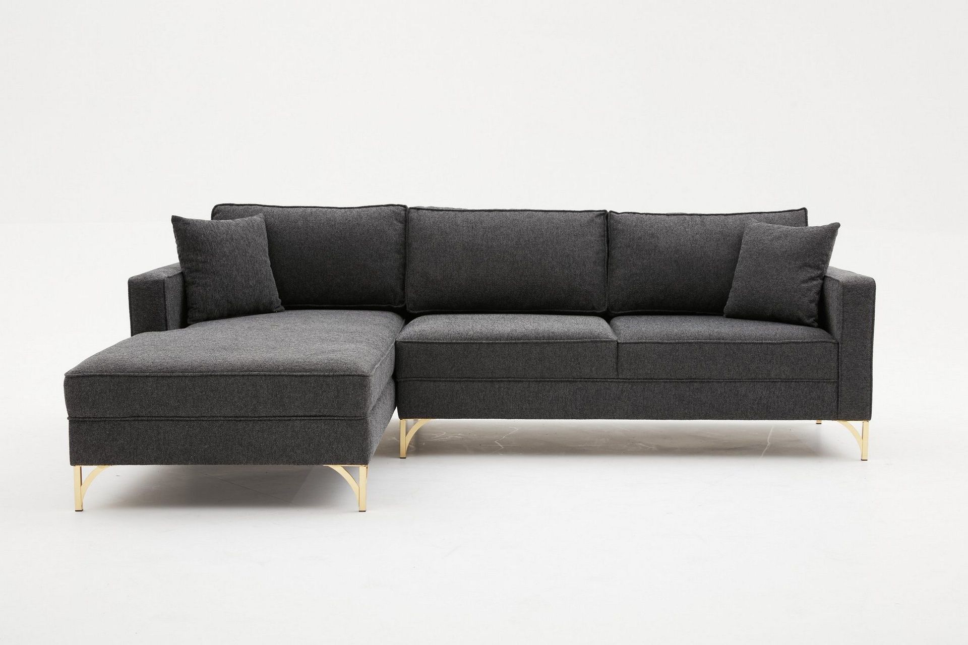 retzow soffa m. divan 4-sits - antracit