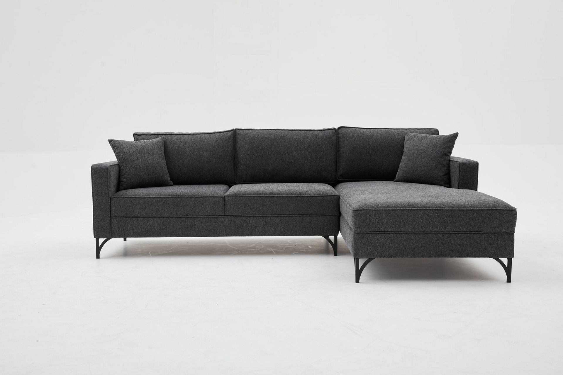 retzow soffa m. divan 4-sits - antracit