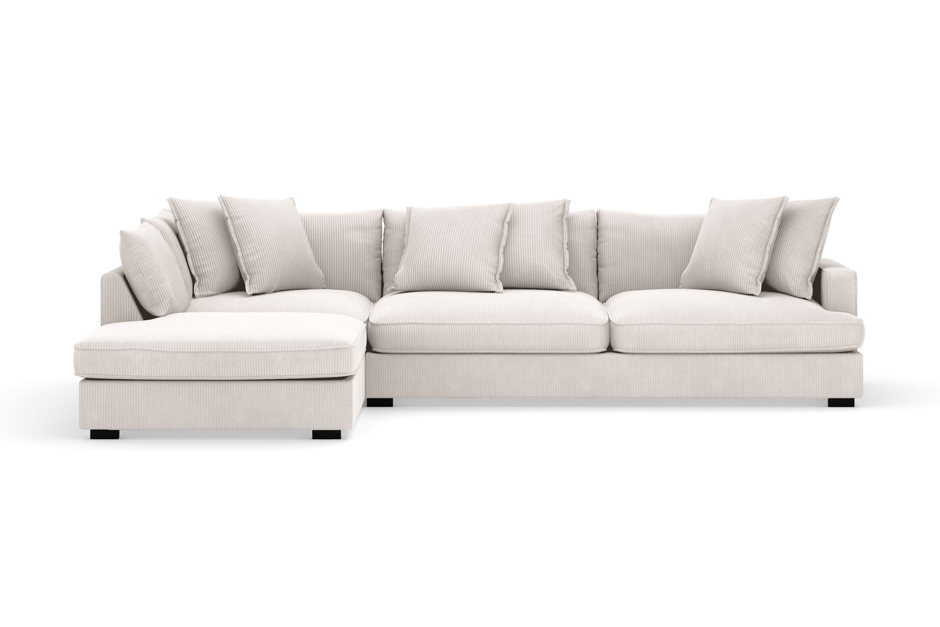 rossita lyx 4-sits extra djup soffa med schäslong vänster - offwhite manchester