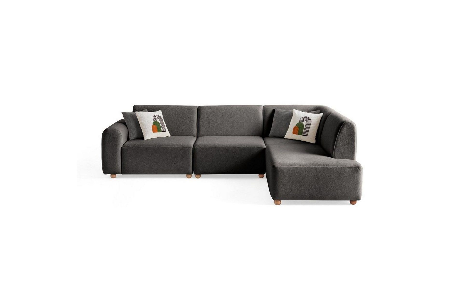 Rynvar Soffa med Sch&auml;slong 4-sits - Antracit