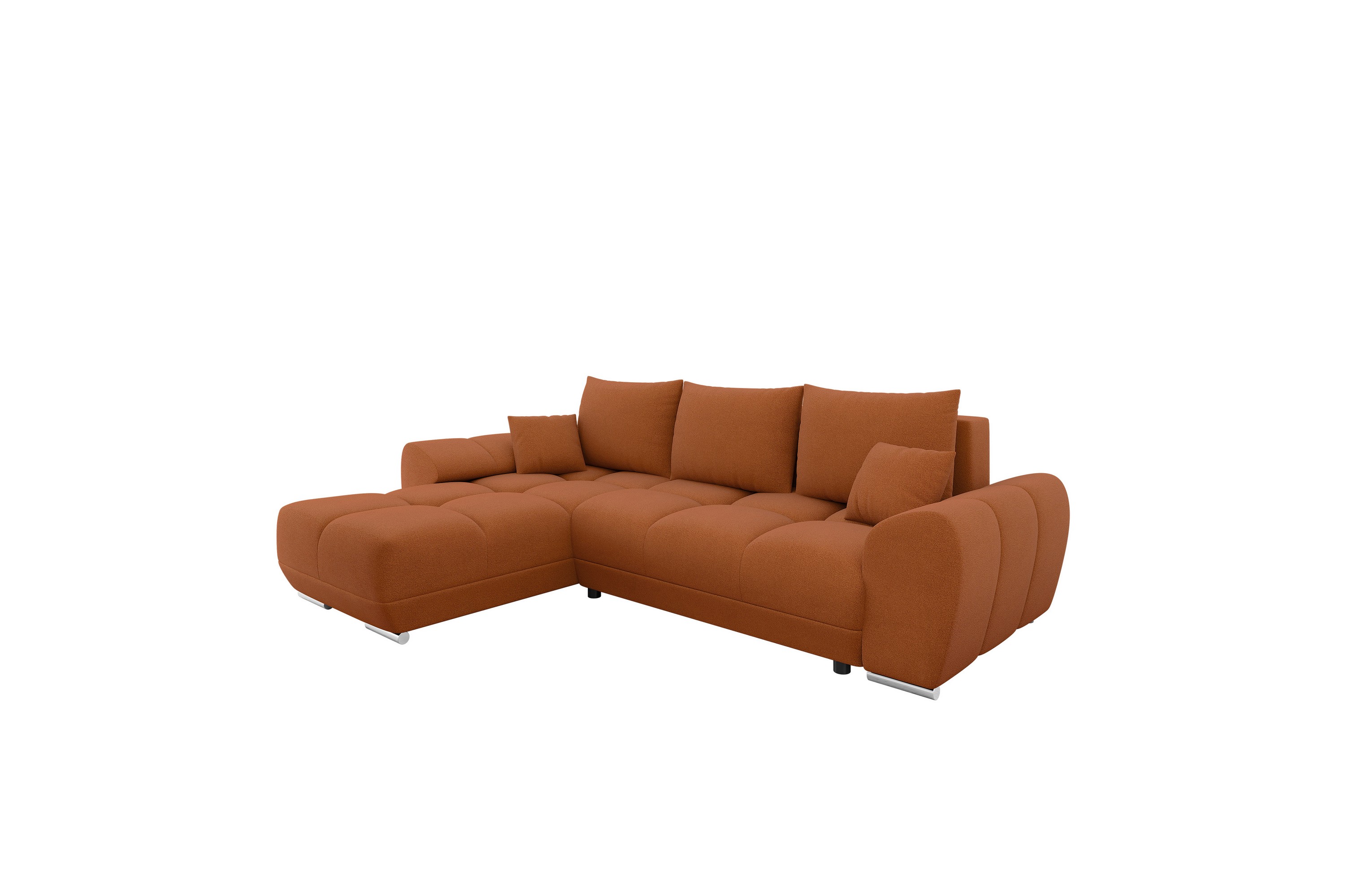 simerly soffa med divan 3-sits - orange