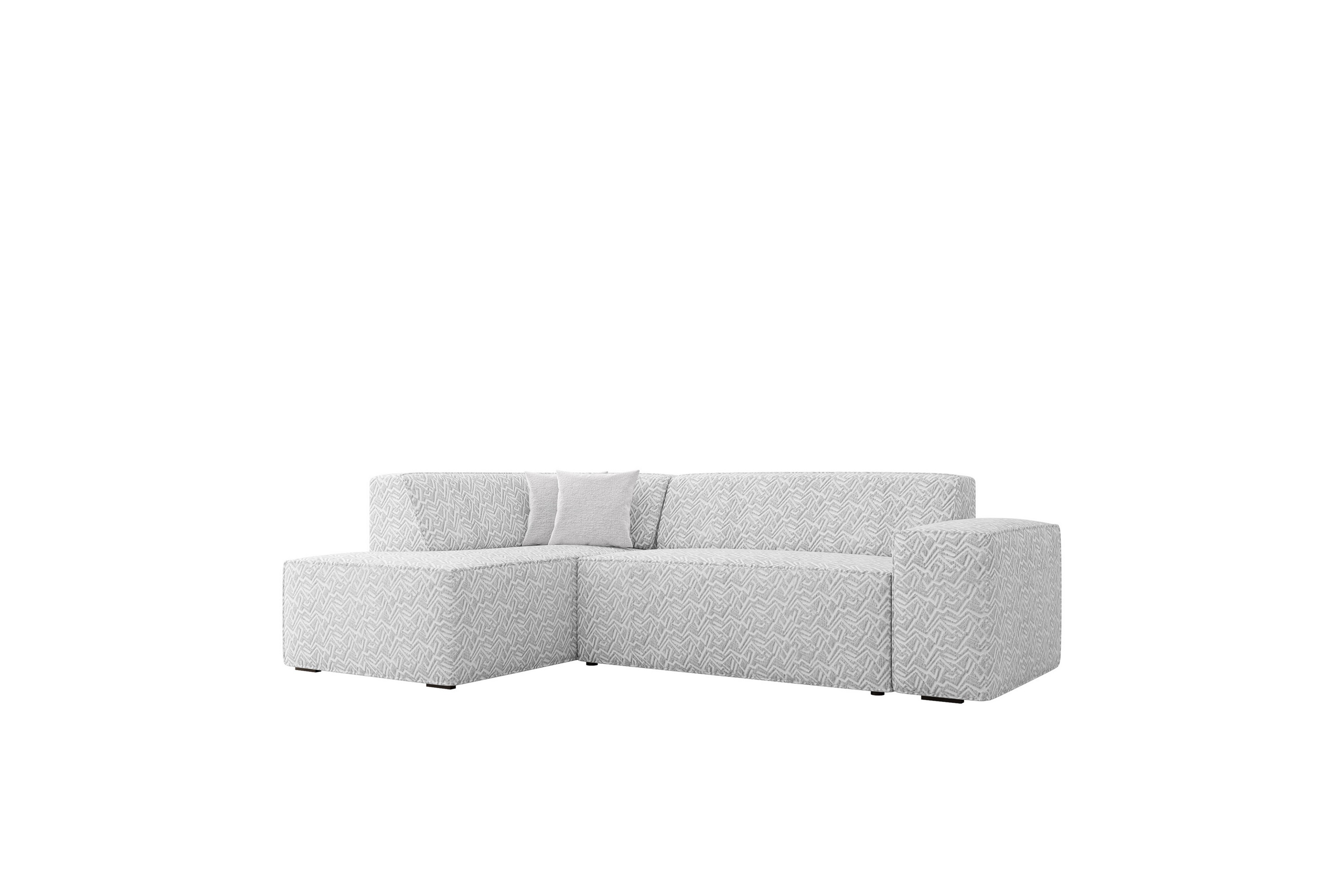 Slucajno Soffa med Schäslong 3-sits Ljusgrå