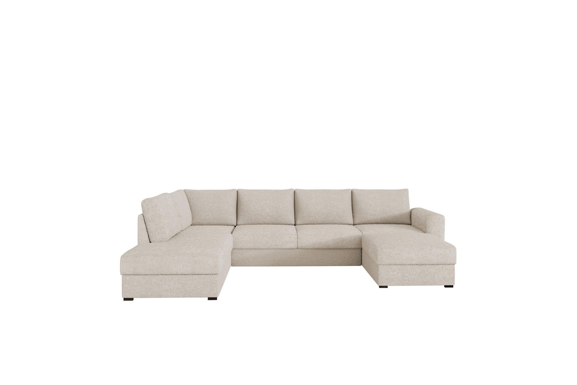 Taberk Soffa med Divan och Sch&auml;slong 4-sits - Beige