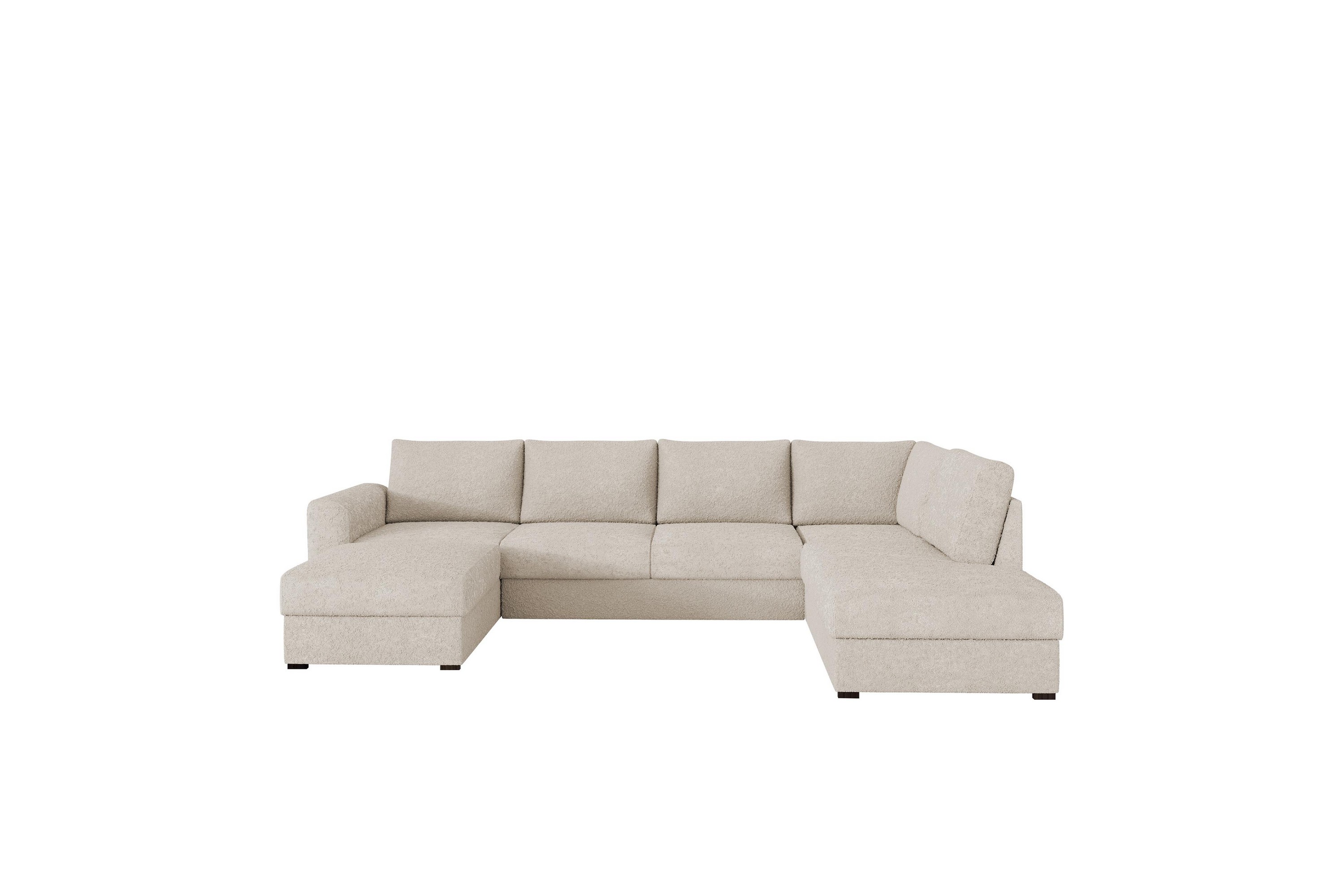 Taberk Soffa med Divan och Schäslong 4-sits Beige