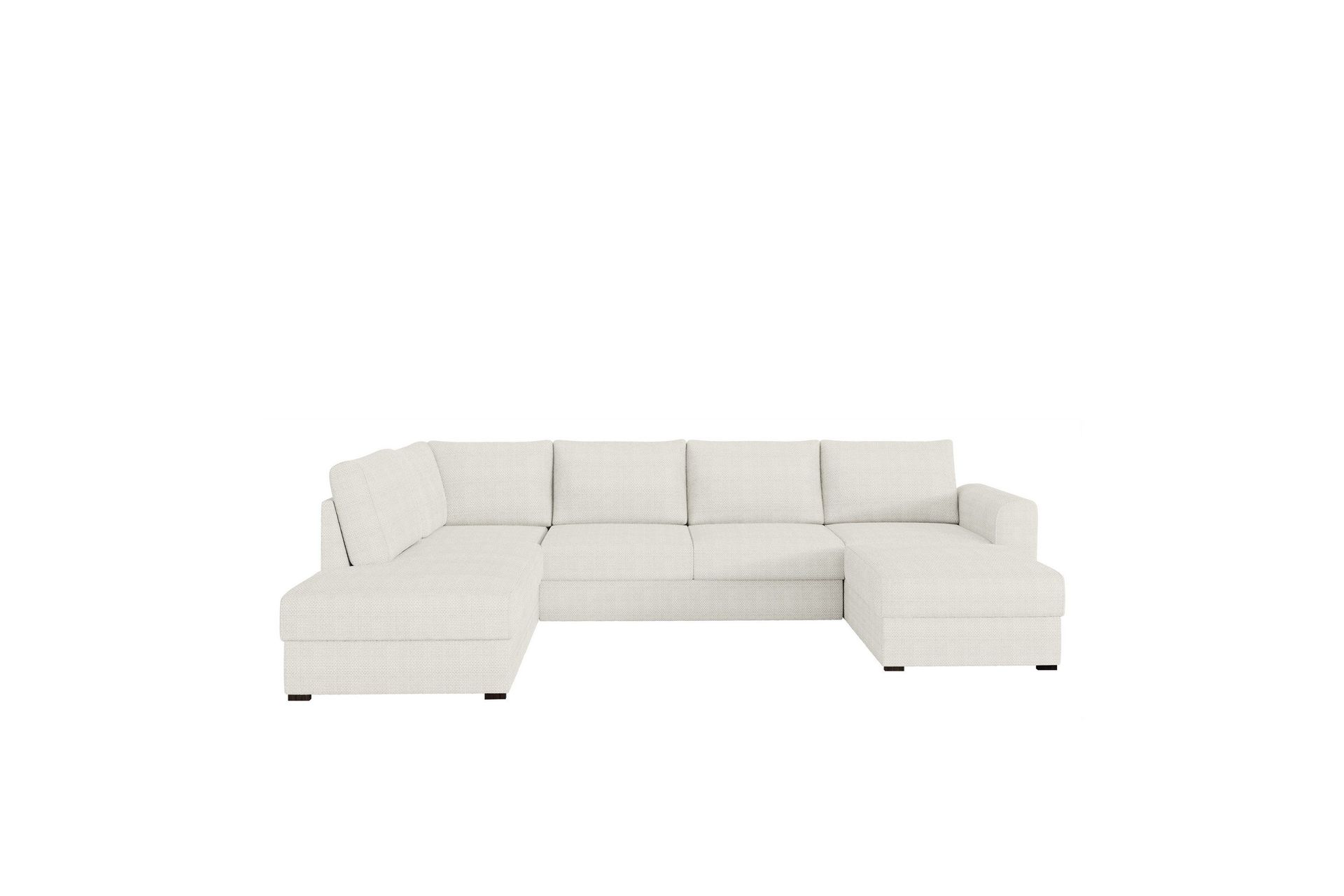 Taberk Soffa med Divan och Sch&auml;slong 4-sits - Vit