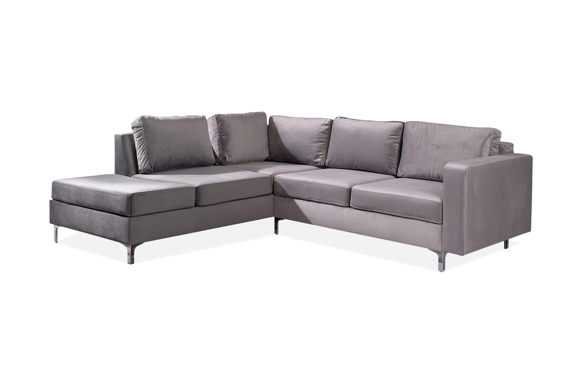 truro 8-sits soffa vänster - silver