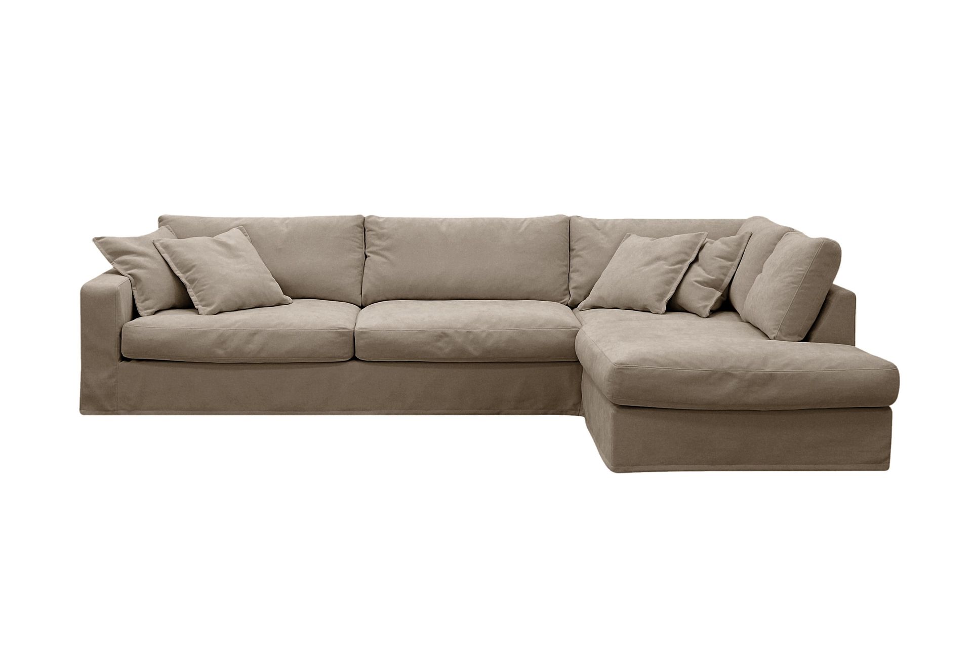 Valencia Extra Djup 4-sits Soffa med Sch&auml;slong H&ouml;ger - Brun