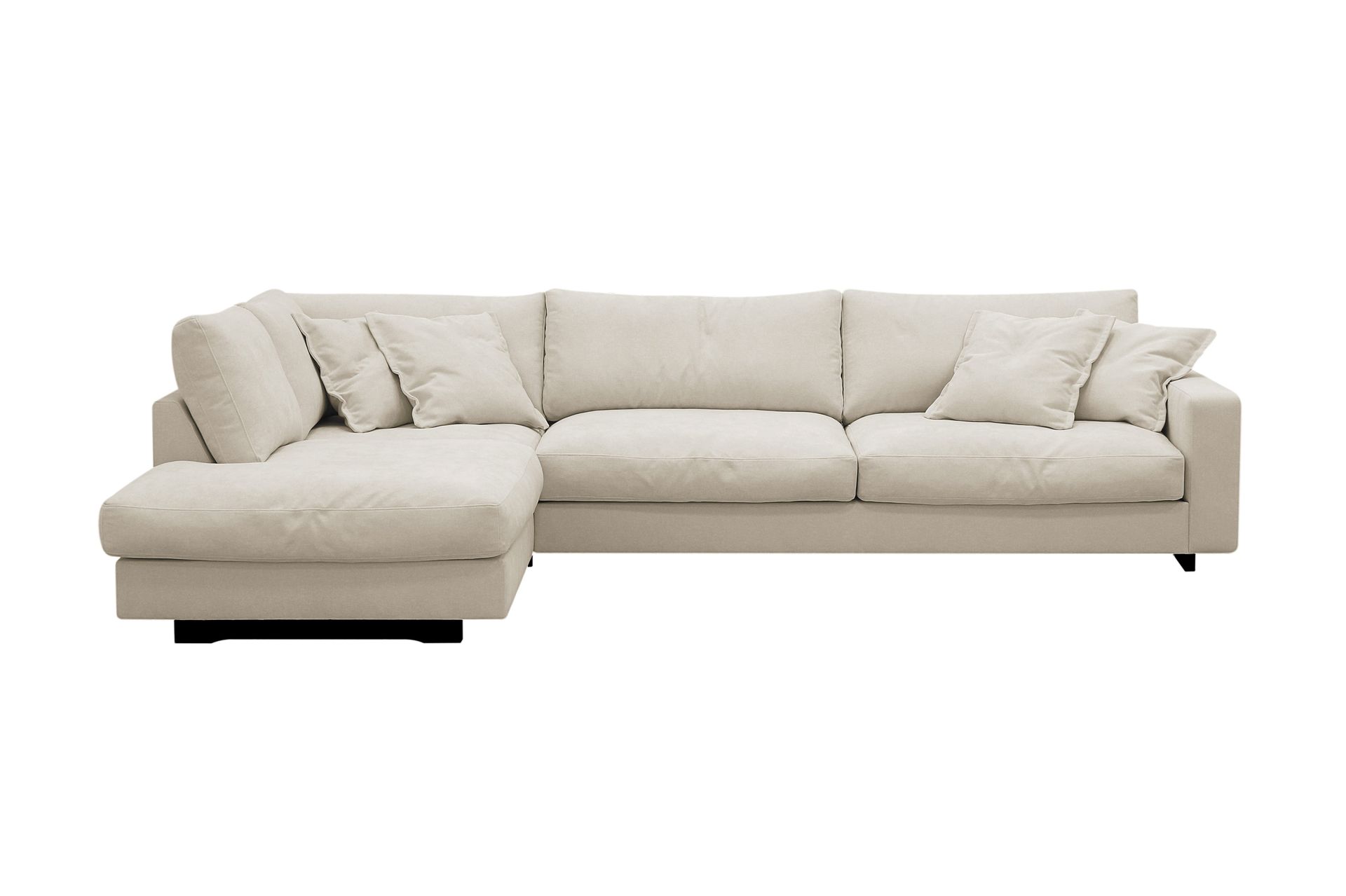 Valencia Extra Djup 4-sits Soffa med Sch&auml;slong V&auml;nster - Beige