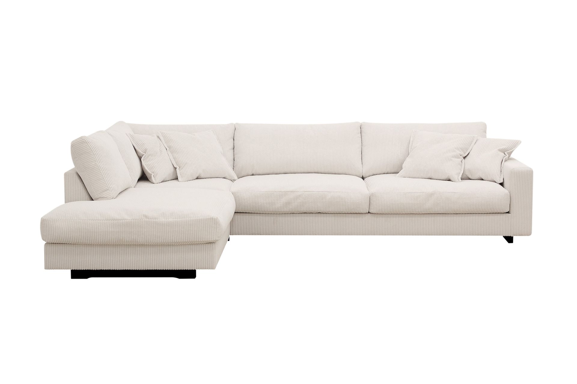 Valencia Extra Djup 4-sits Soffa med Sch&auml;slong V&auml;nster - Offwhite