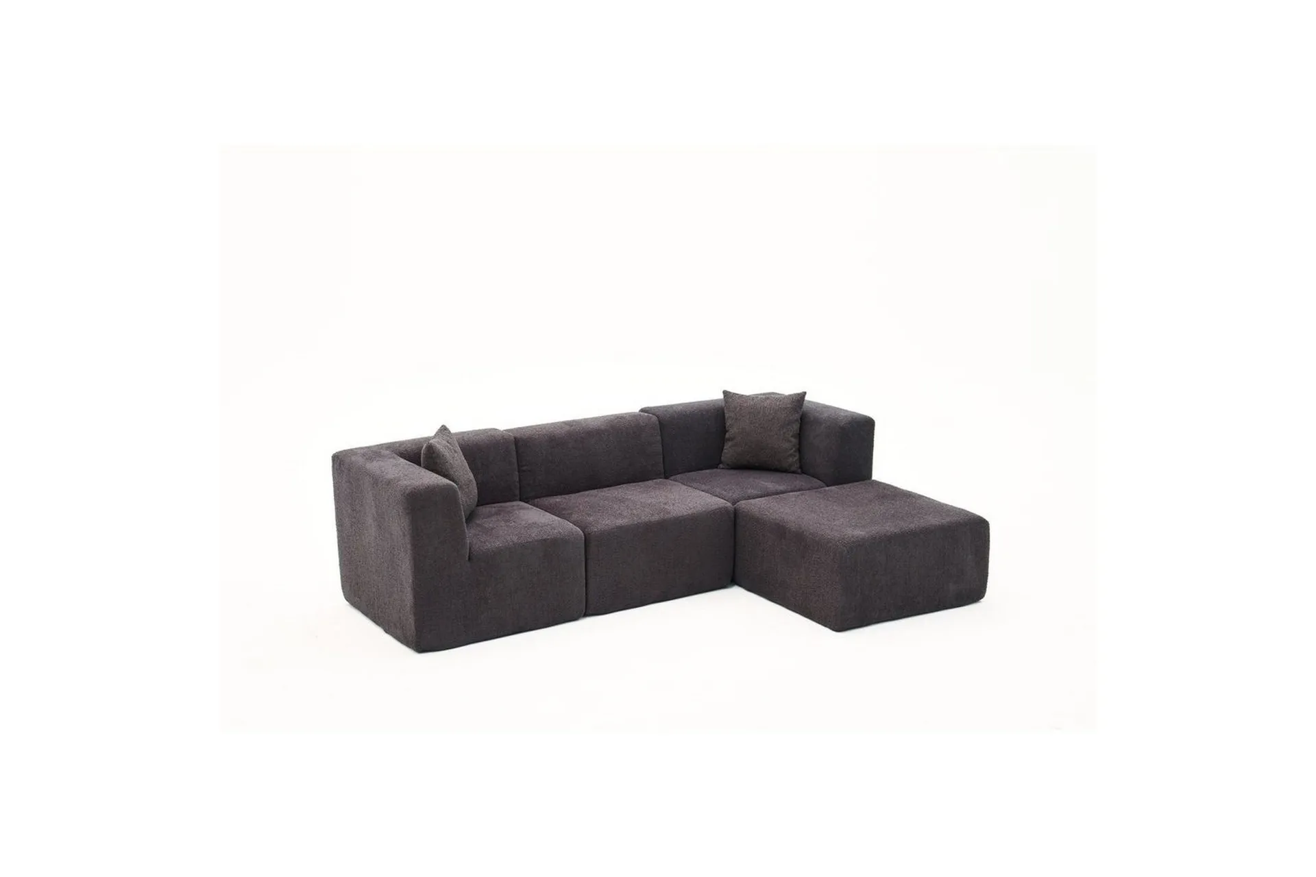 veyno soffa med divan 3-sits - antracit
