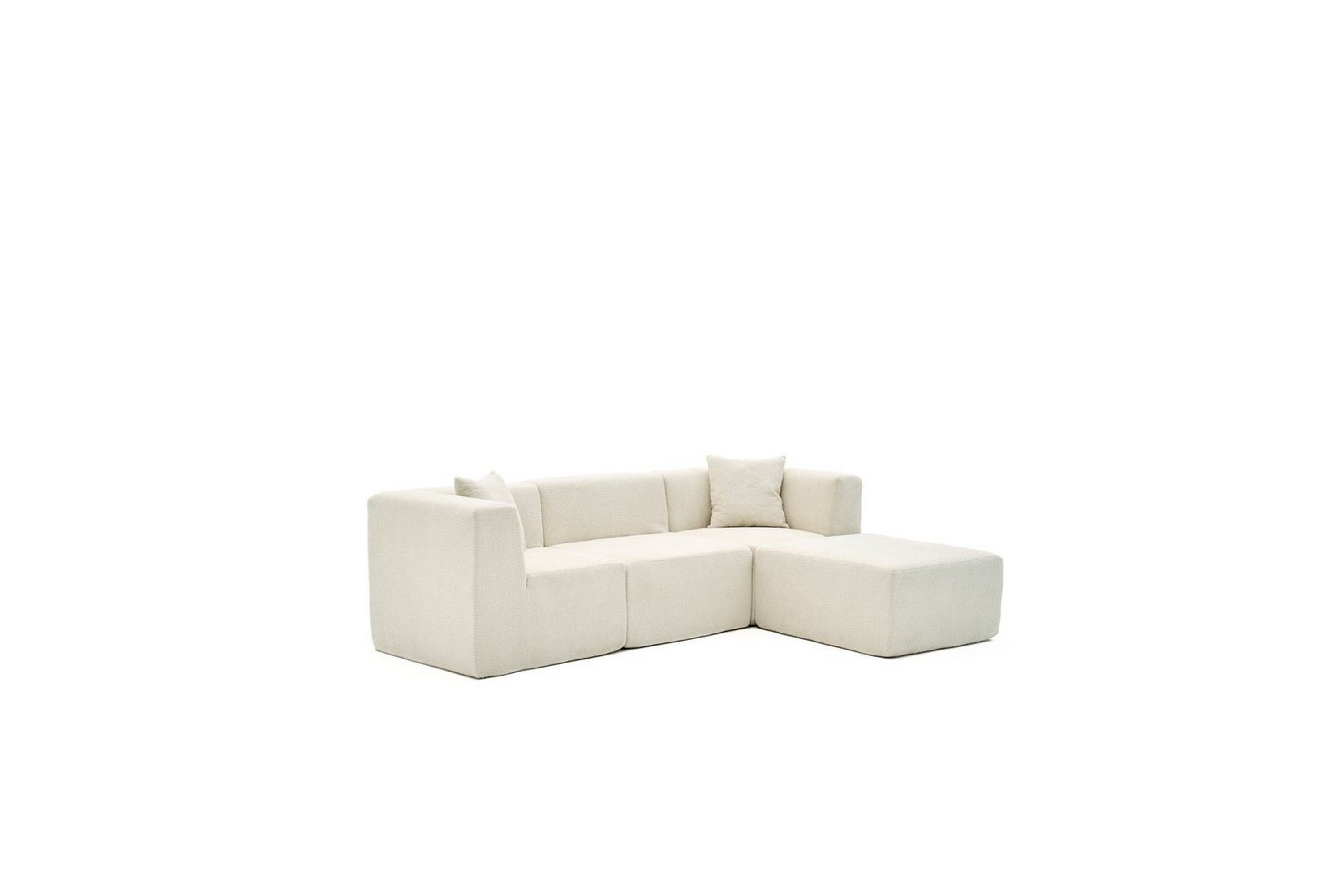 veyno soffa med divan 3-sits - cream