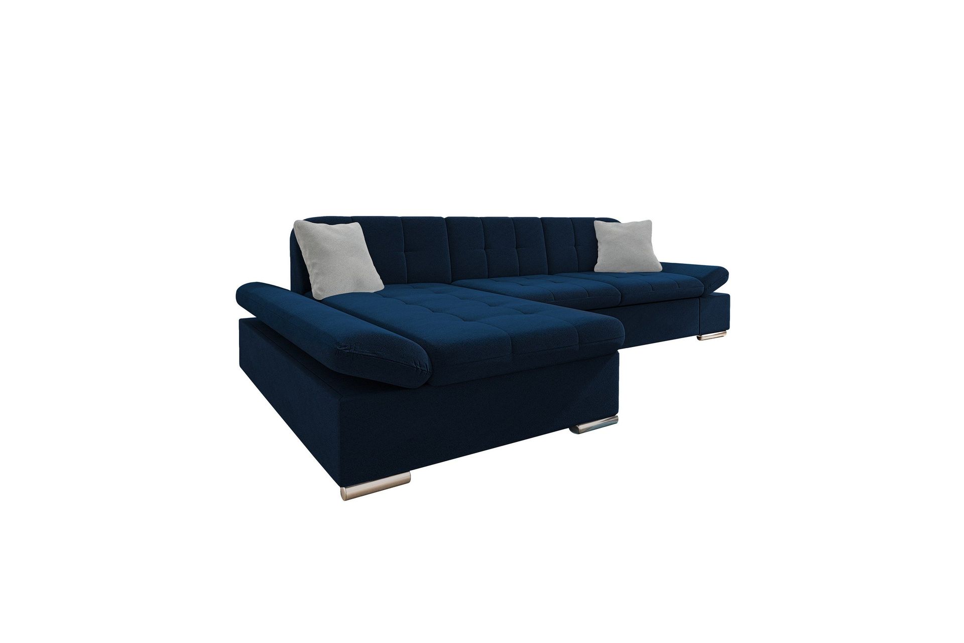 Djerra Soffa med Divan 3-sits - Bl&aring;/Ljusgr&aring;