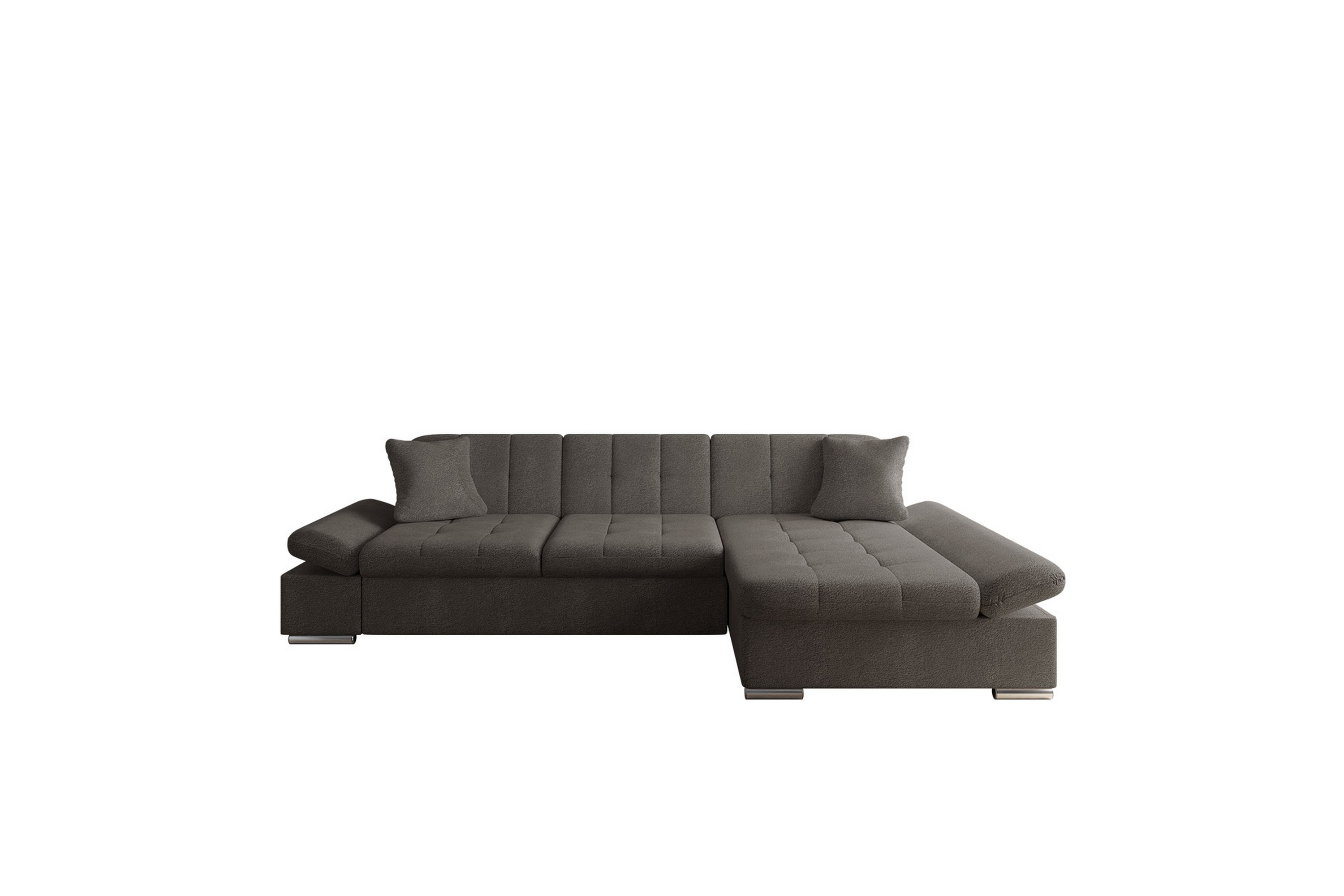 djerra soffa med divan 3-sits - brun