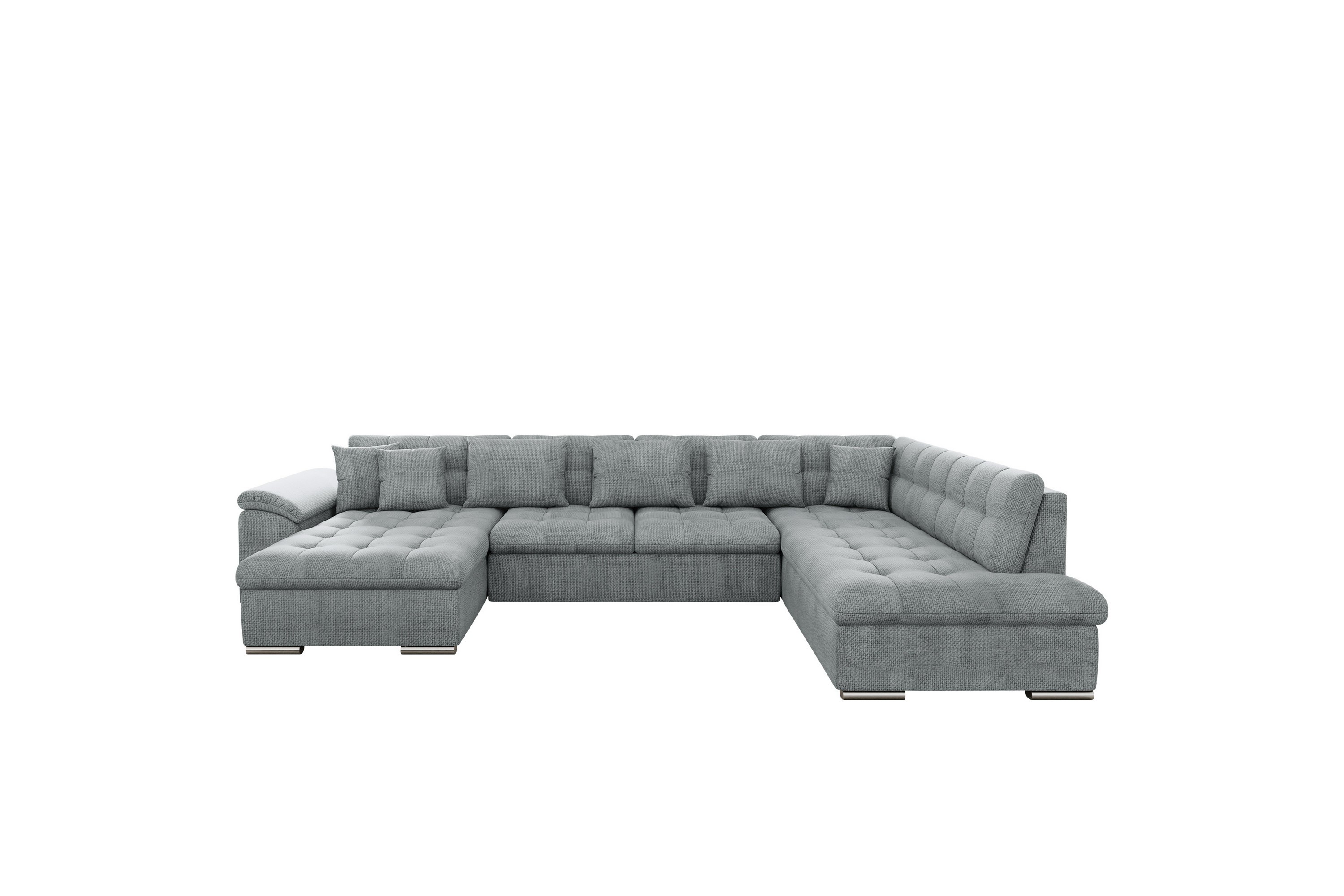 Dynir Soffa med Divan och Schäslong 4-sits Grå