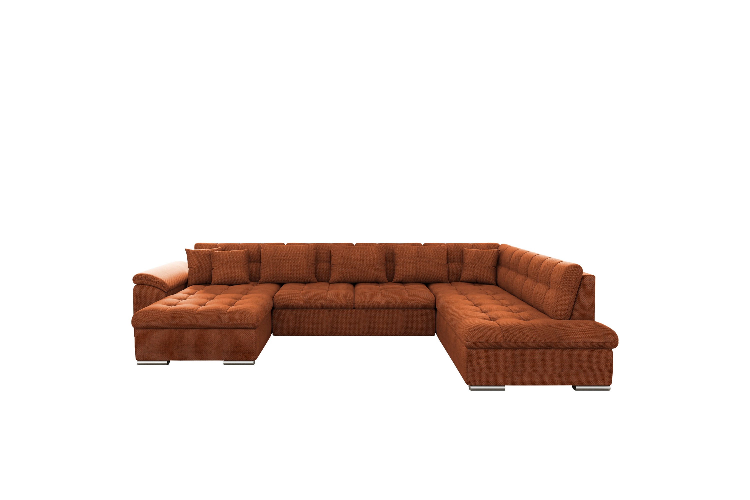 Dynir Soffa med Divan och Schäslong 4-sits Orange