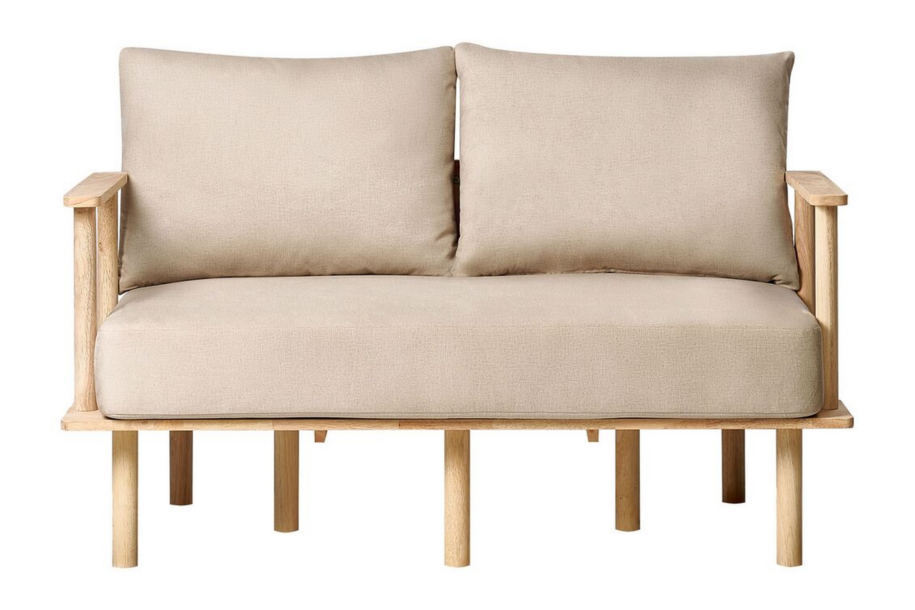 Fadey Soffa 2-sits Beige/Ljust trä