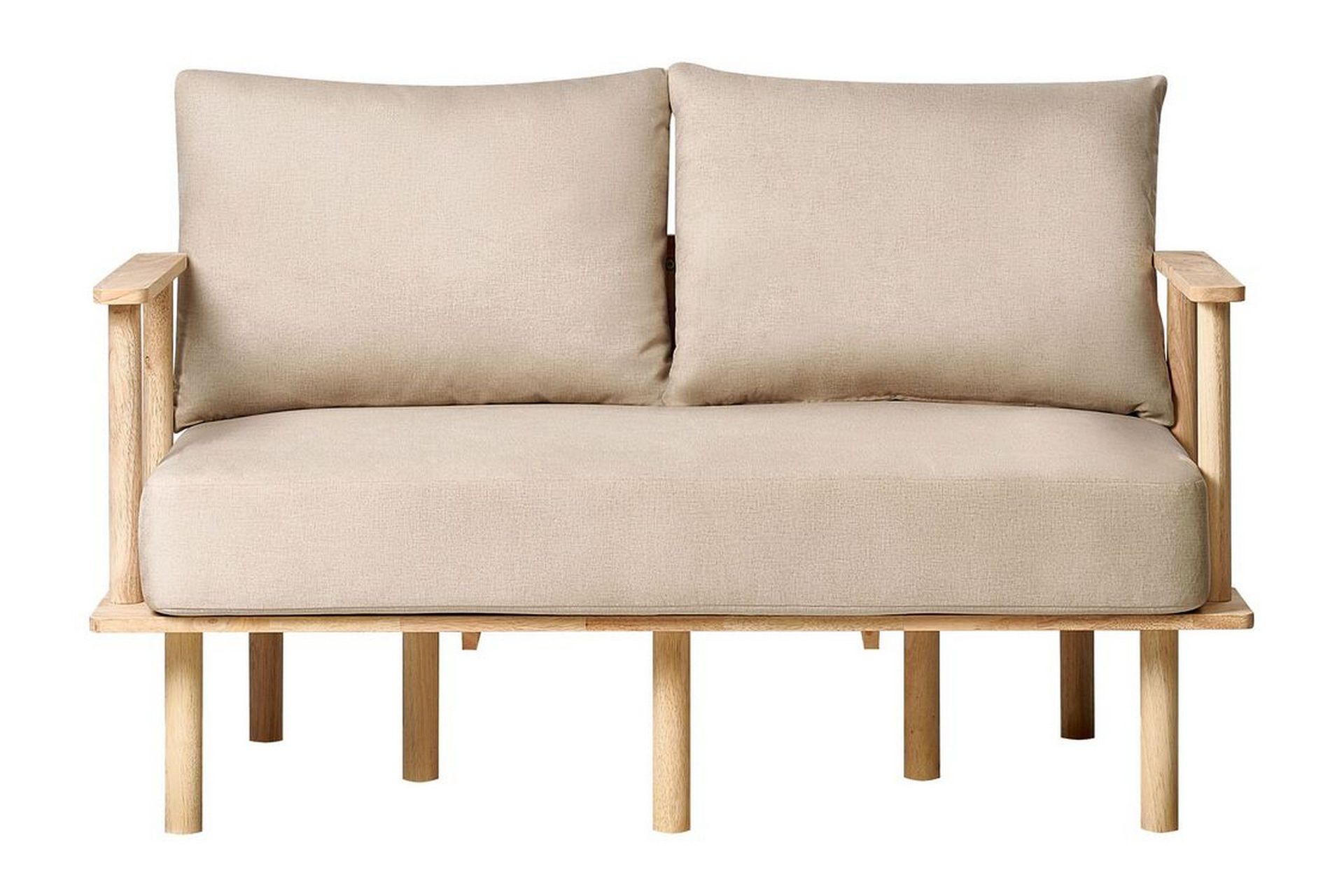 Fadey Soffa 2-sits - Beige/Ljust trä