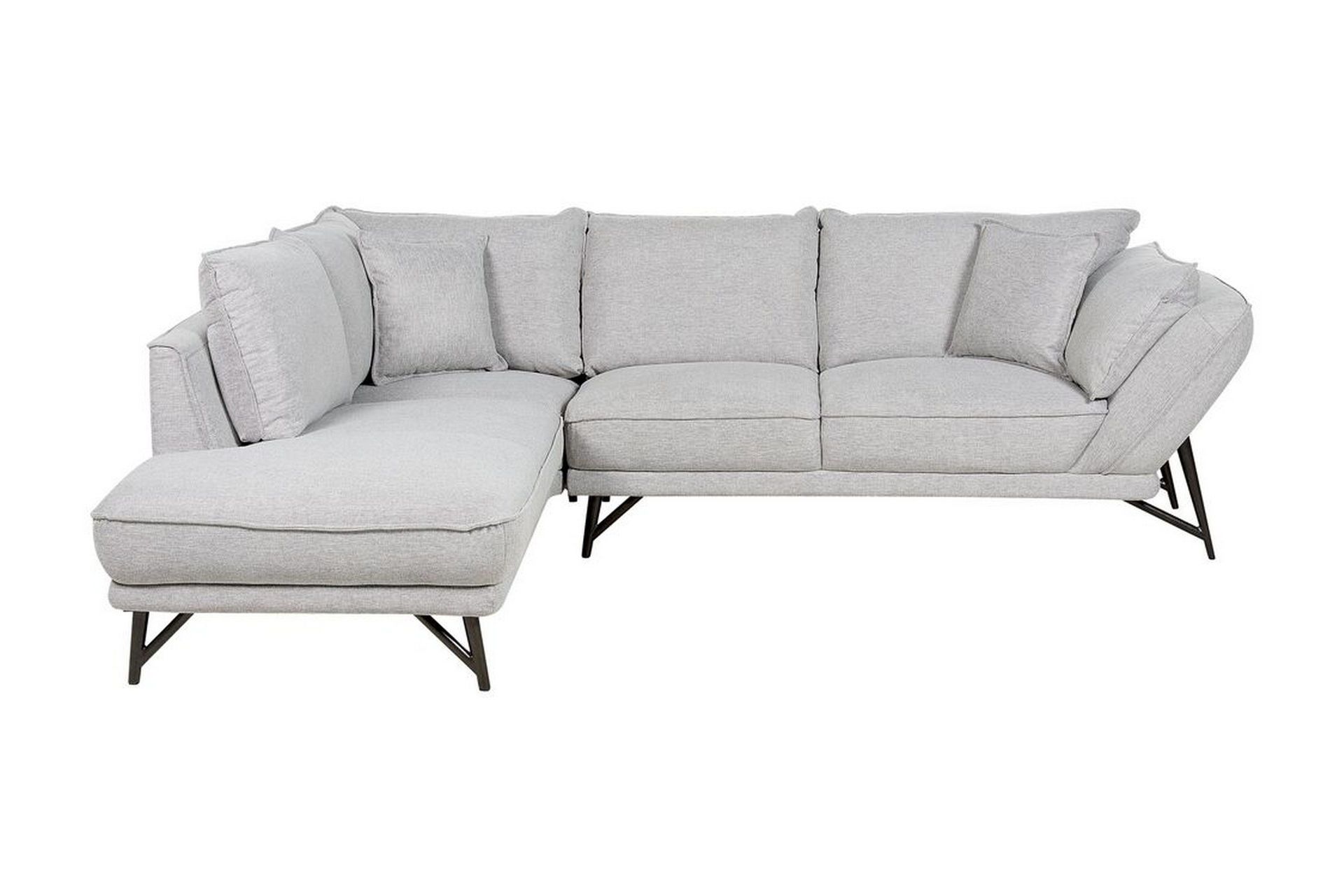 Fianna H&ouml;rnsoffa 3-sits - Gr&aring;/Svart