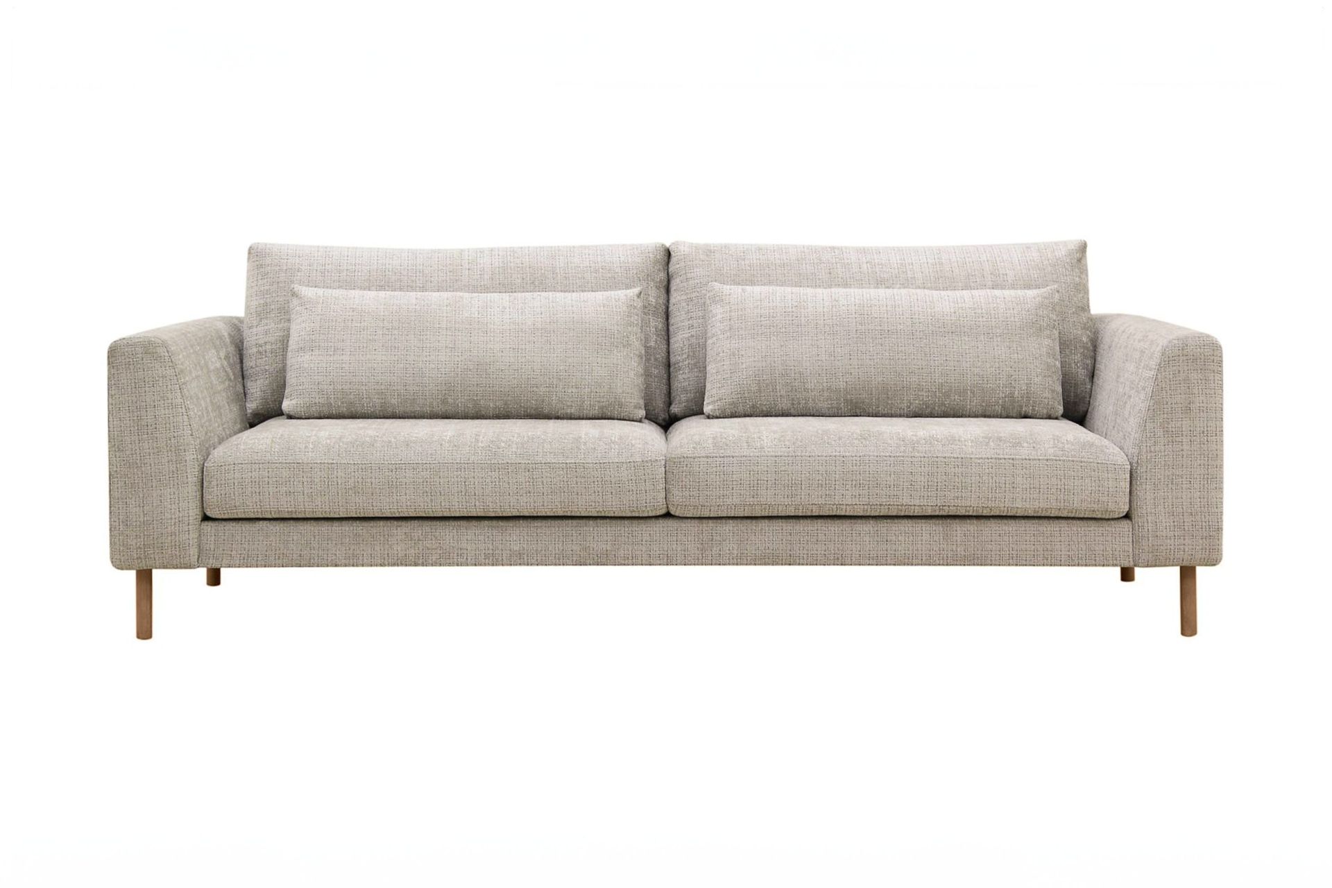 florenz 3-sits soffa i chenille - grå / beige