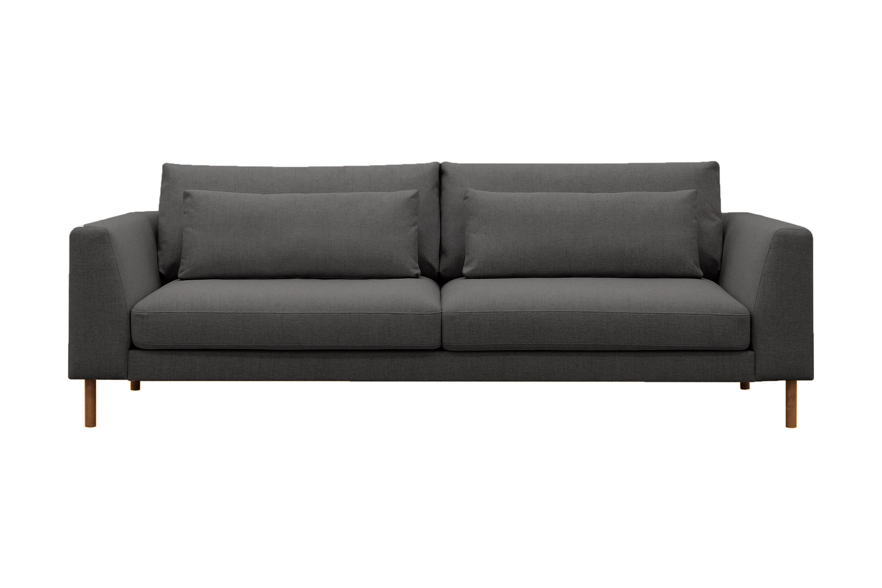 florenz 3-sits tygsoffa - mörkgrå