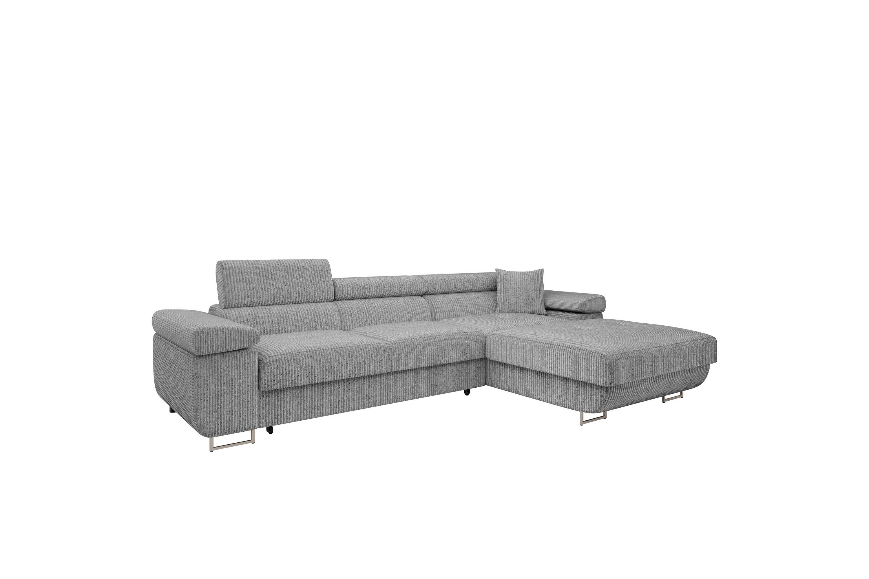 gabina soffa med divan 3-sits - grå