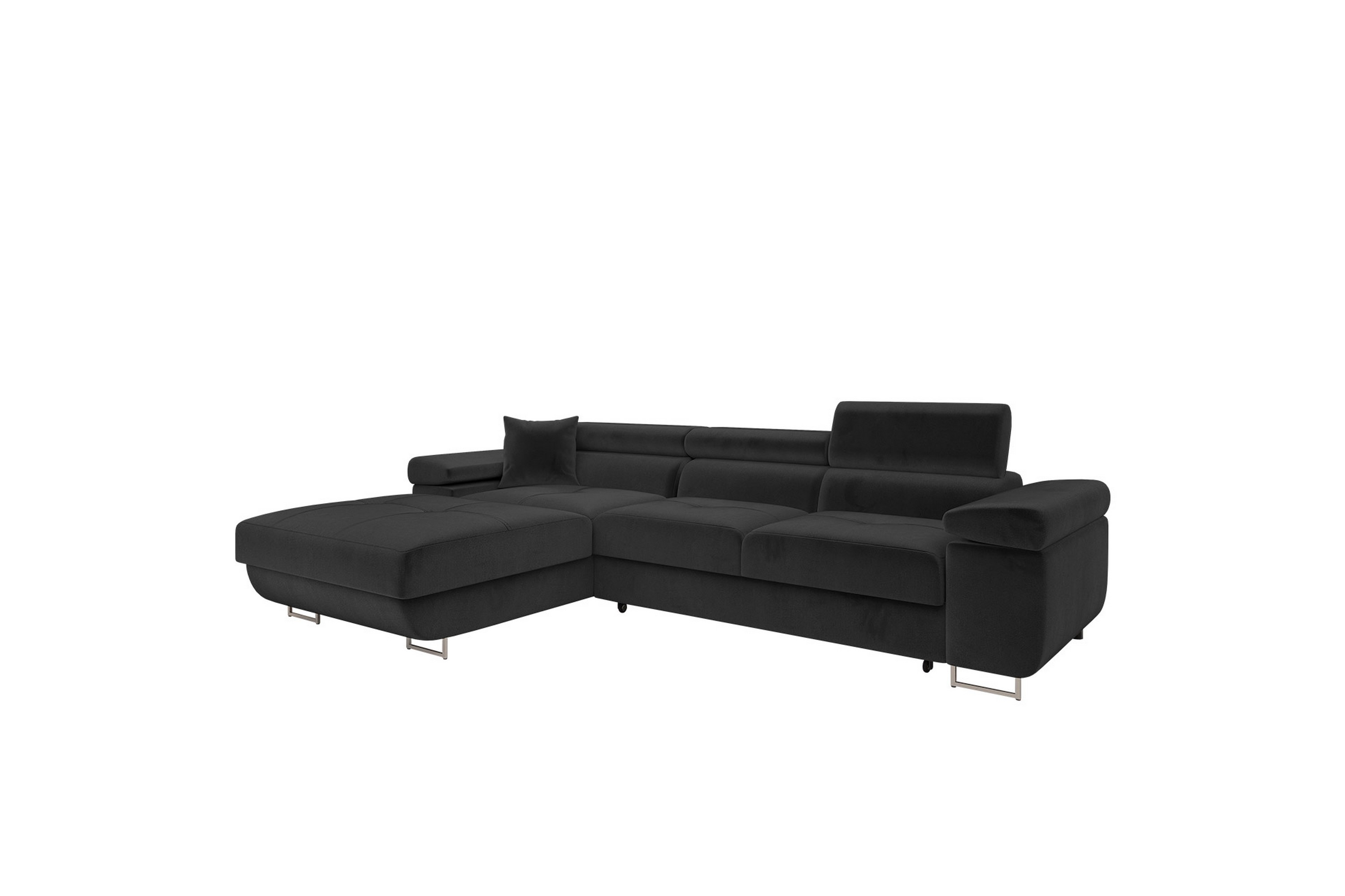 gabina soffa med divan 3-sits - svart