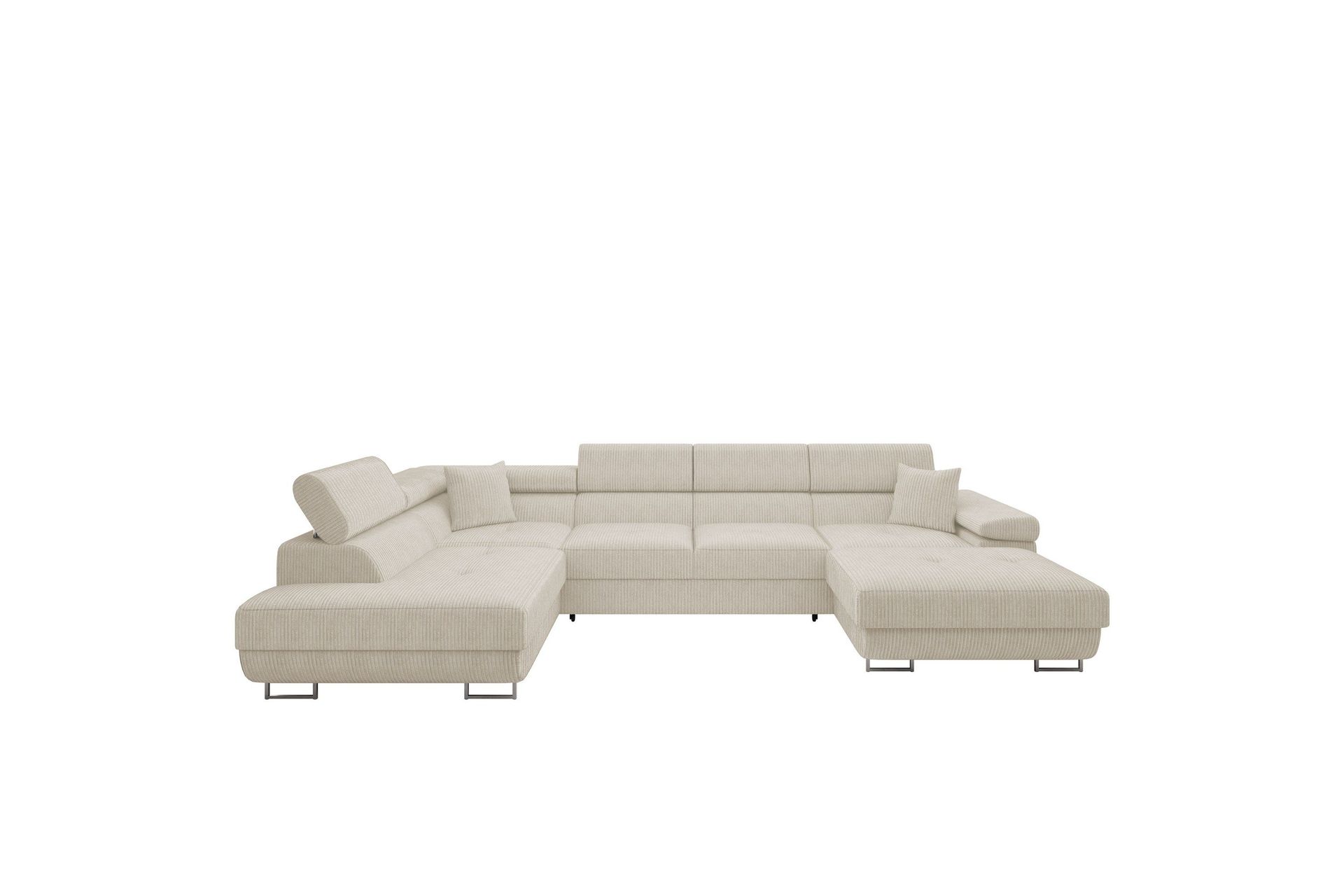 Gabina Soffa med Divan och Sch&auml;slong 4-sits - Beige