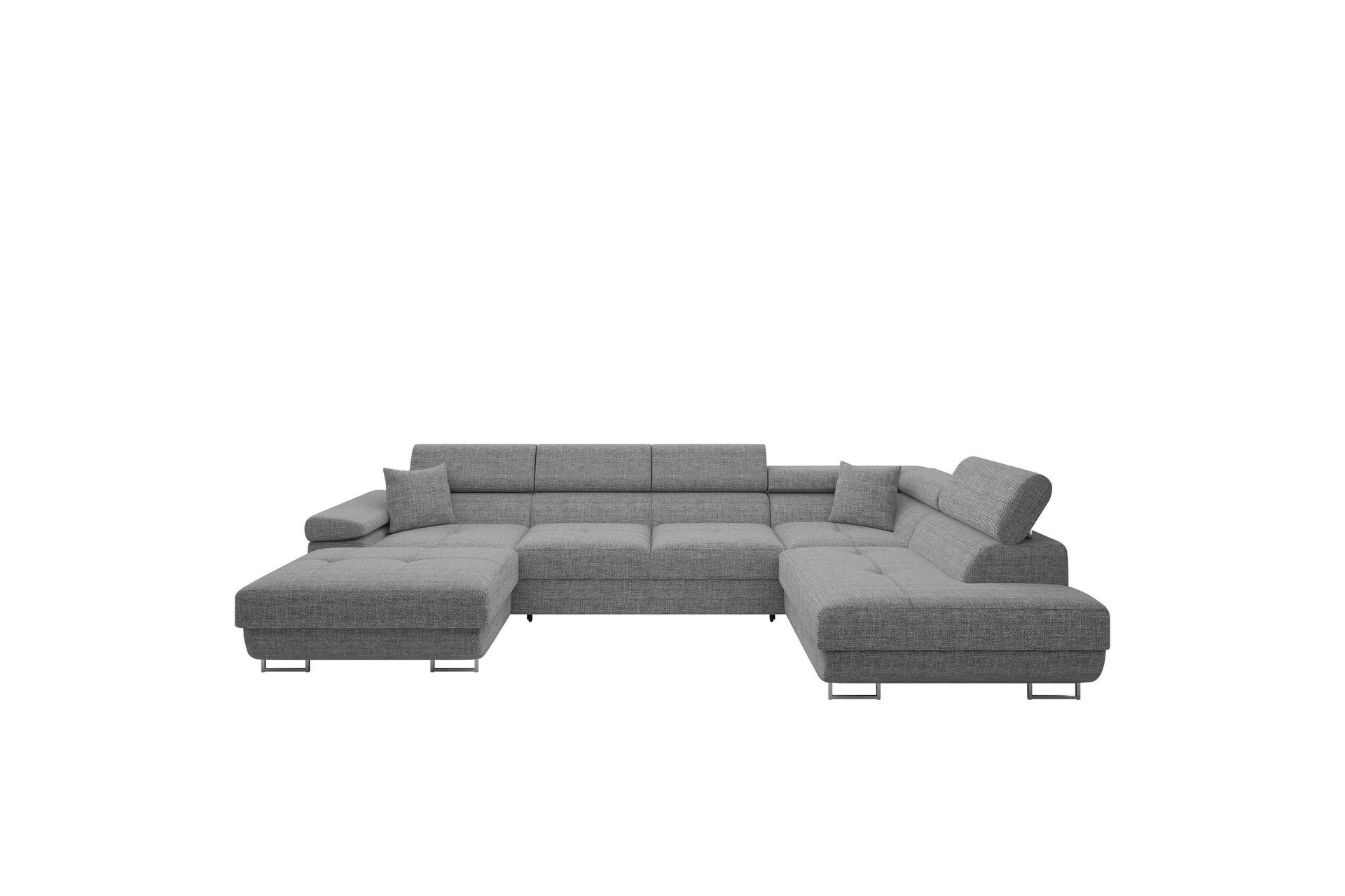 Gabina Soffa med Divan och Sch&auml;slong 4-sits - Gr&aring;