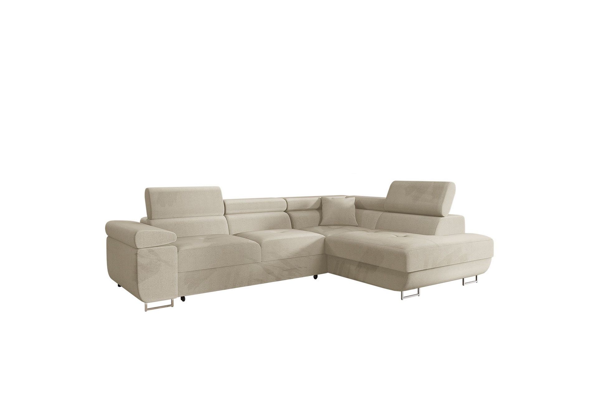 Gabina Soffa med Sch&auml;slong 3-sits - Beige