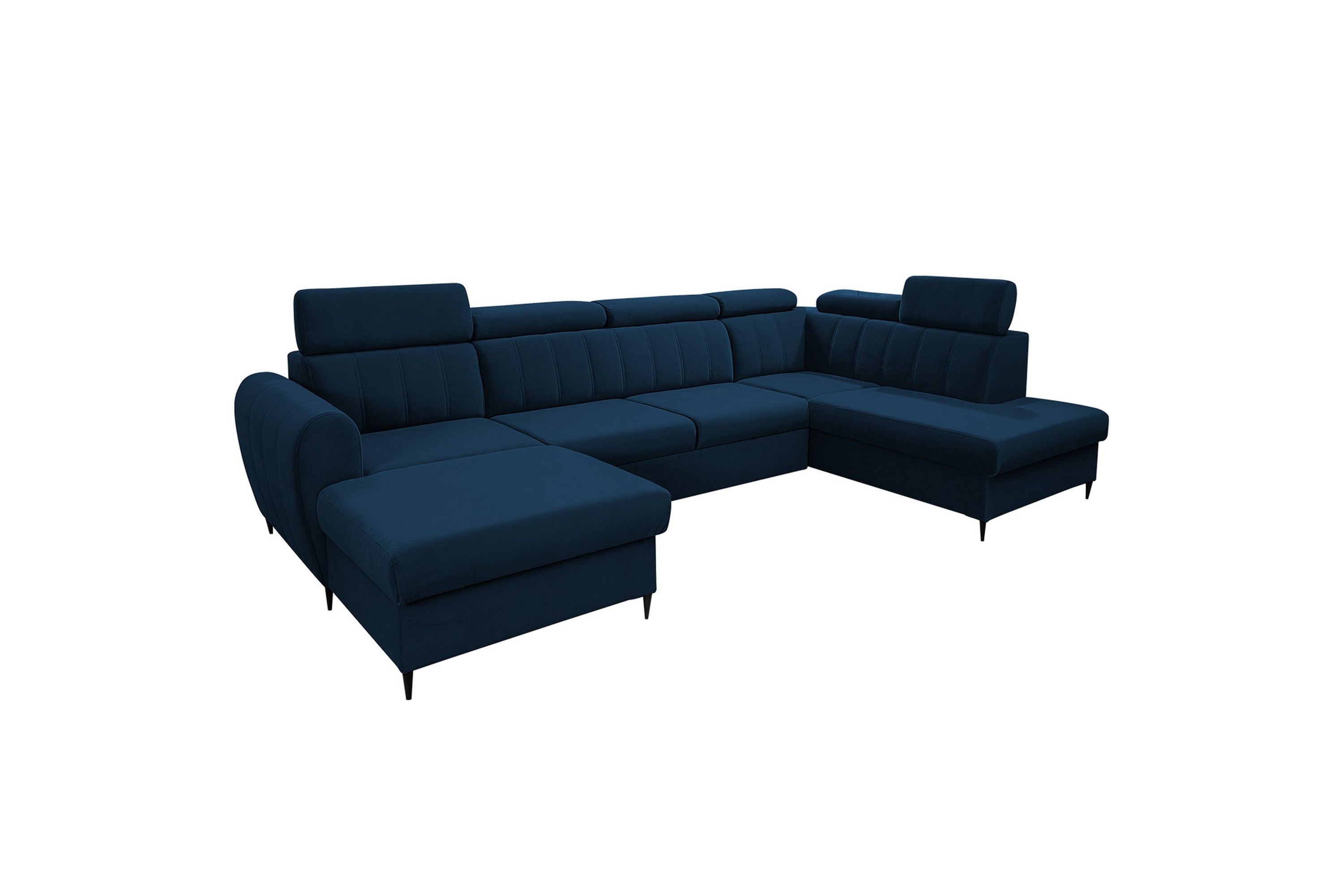 Hoffman Soffa med Divan och Schäslong 4-sits Blå