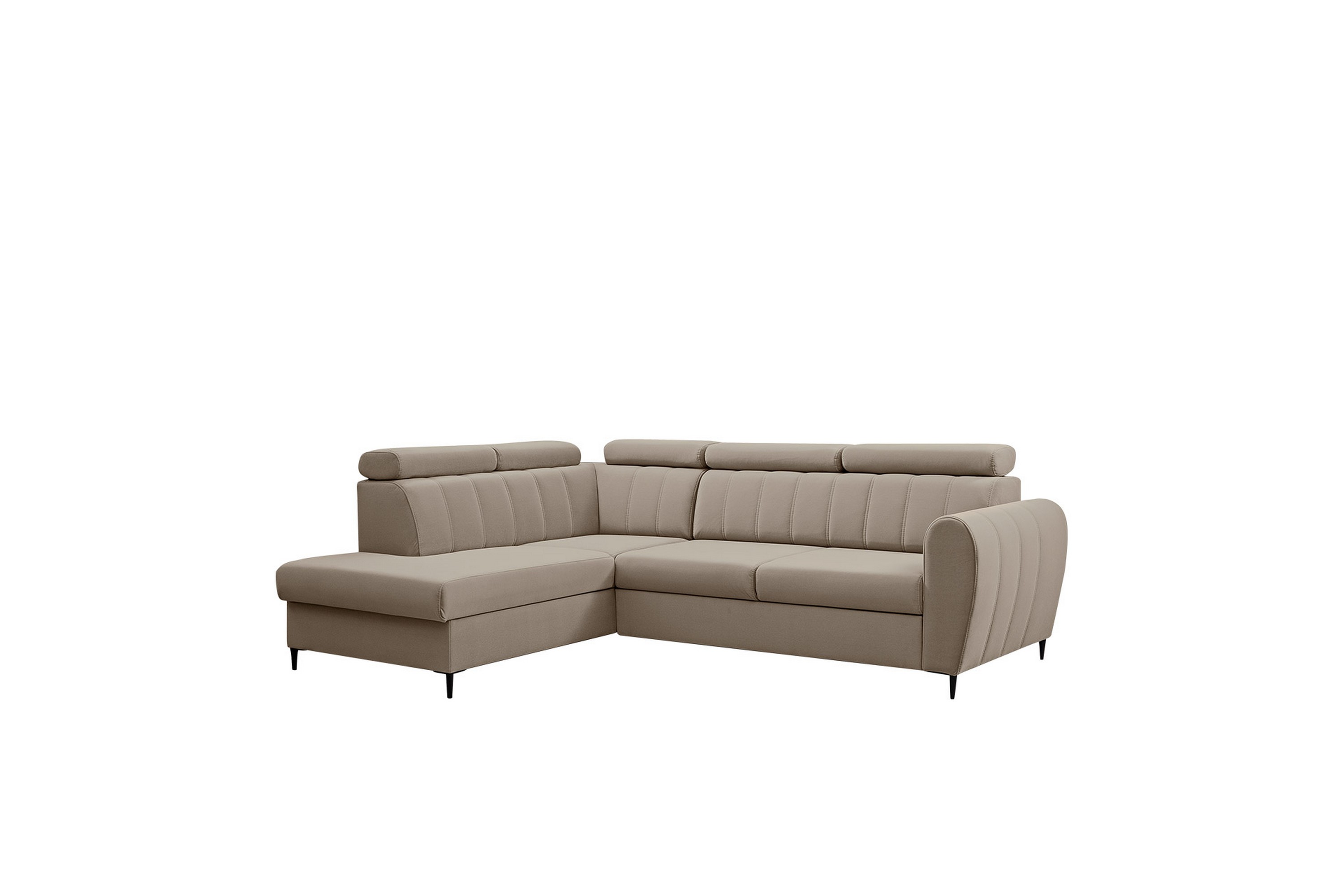 hoffman soffa med schäslong 3-sits - beige