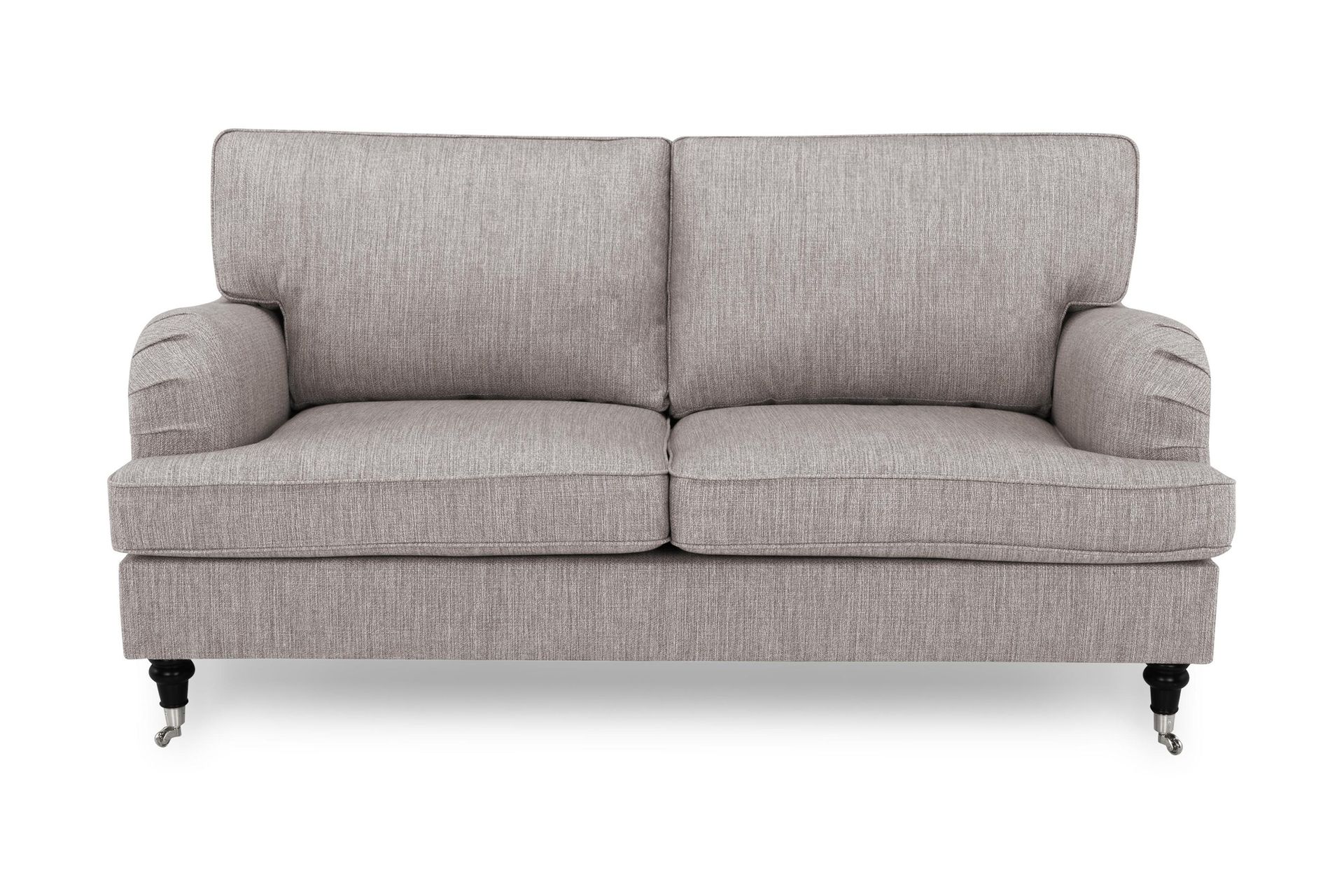 Howard Classic 2-sits Tygsoffa - Beige / Gr&aring;