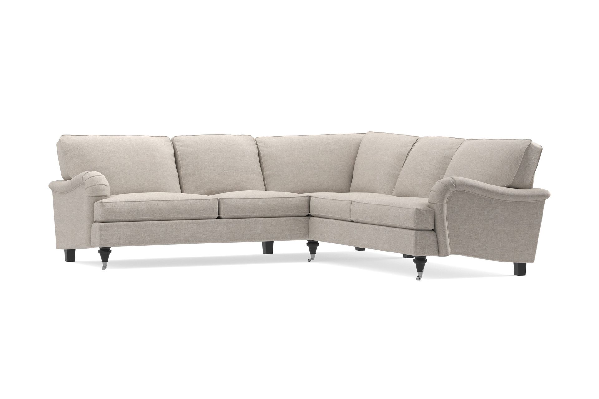 Howard Classic 6-sits L-formad H&ouml;rnsoffa i Tyg - Beige