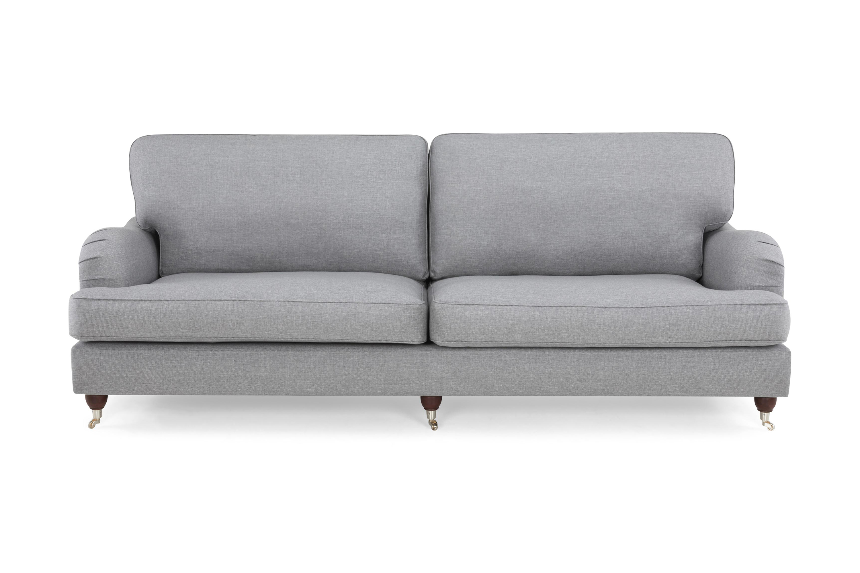 Bloomington Soffa Howard Oxford 4-sits - Ljusgrå 220-10-134354