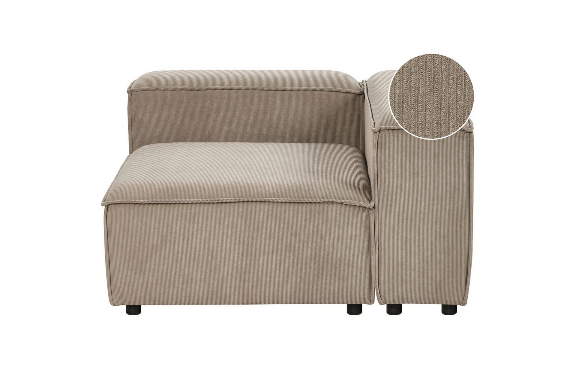 Hörnsektion Ardal Taupe, svart, Vänstervänd - Taupe, svart, Vänstervänd